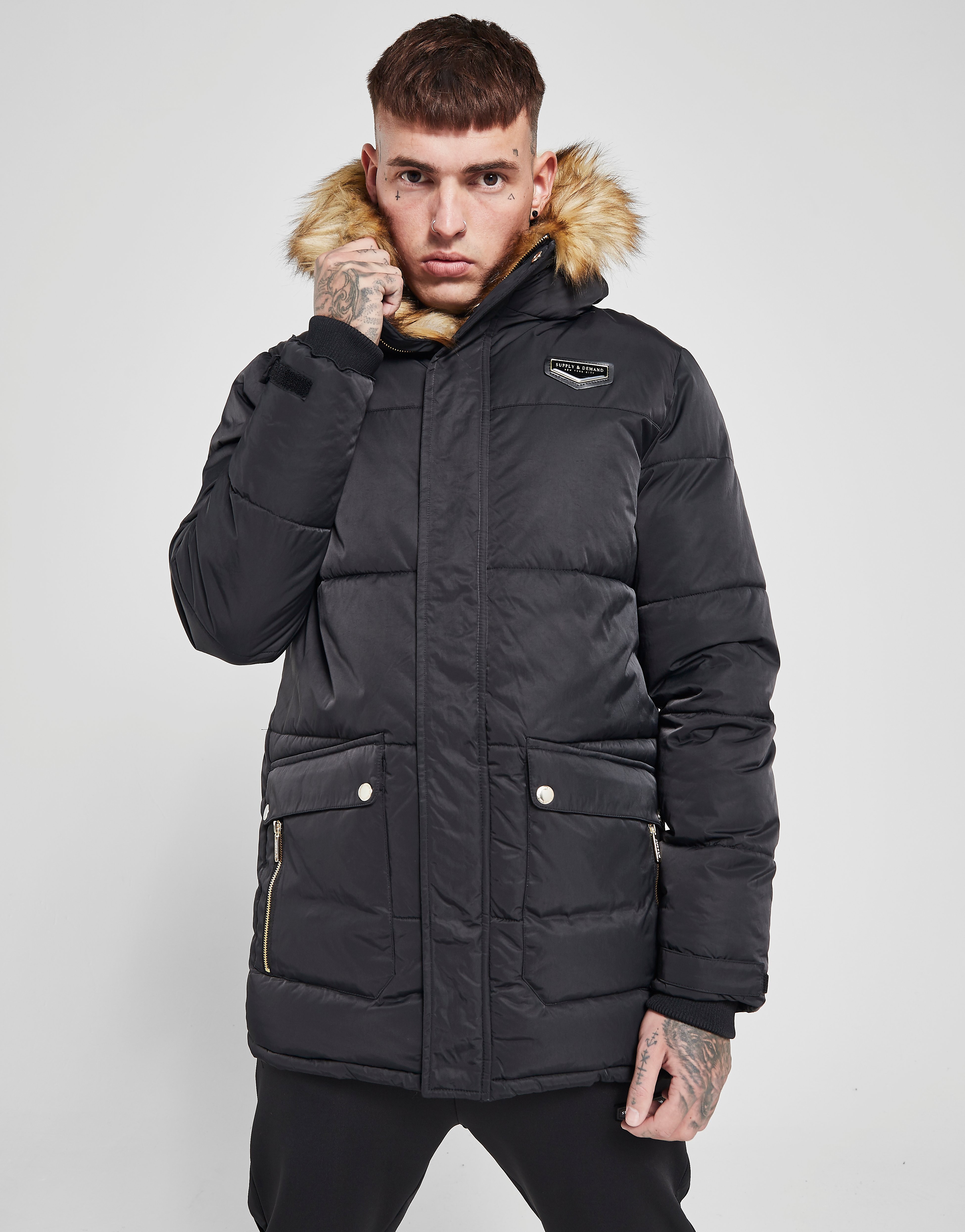 

Supply & Demand Steam Parka Jacket - Black - Mens, Black