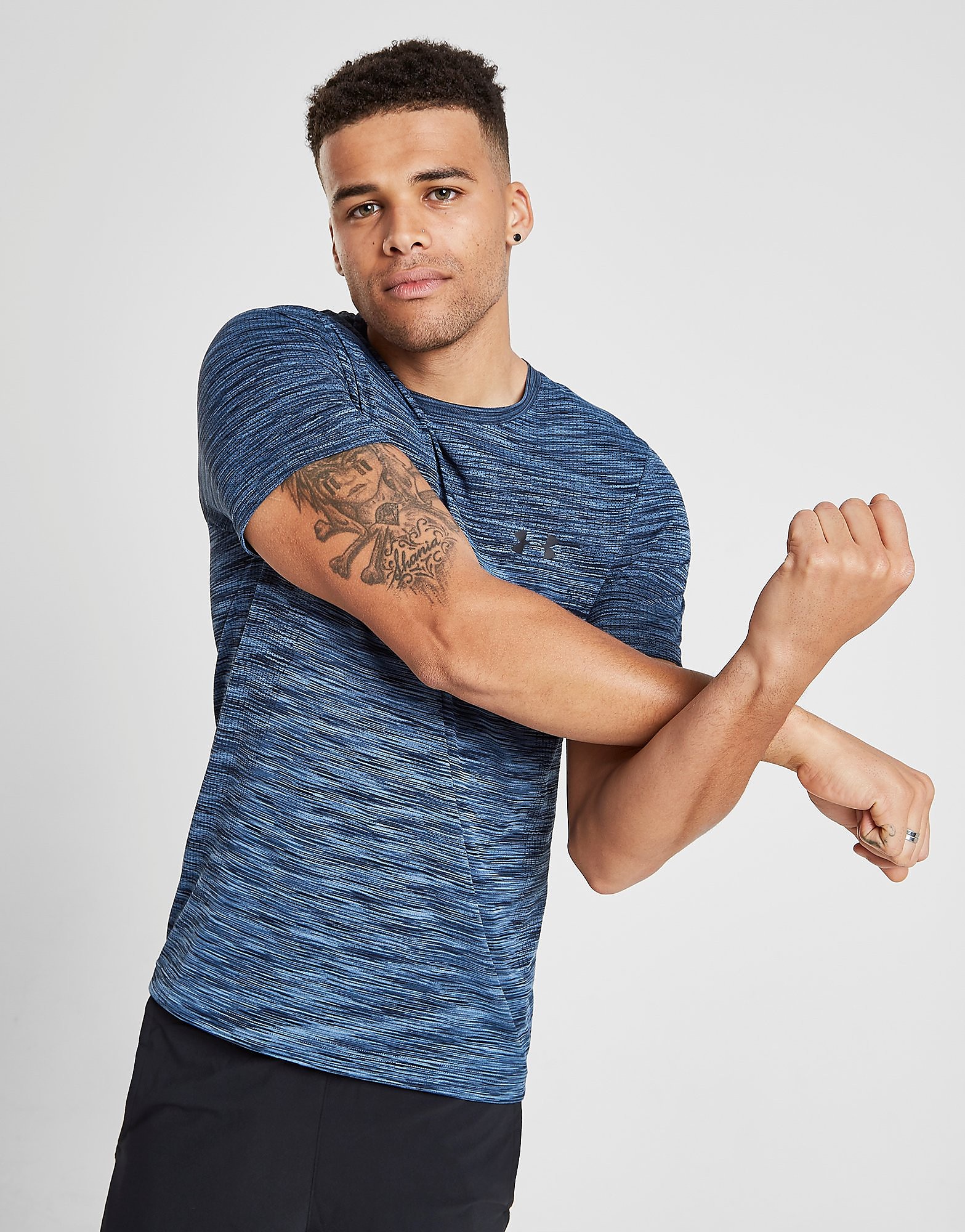 Under Armour Vanish Seamless Short Sleeve T Shirt Heren Blauw under armour kopen in de aanbieding