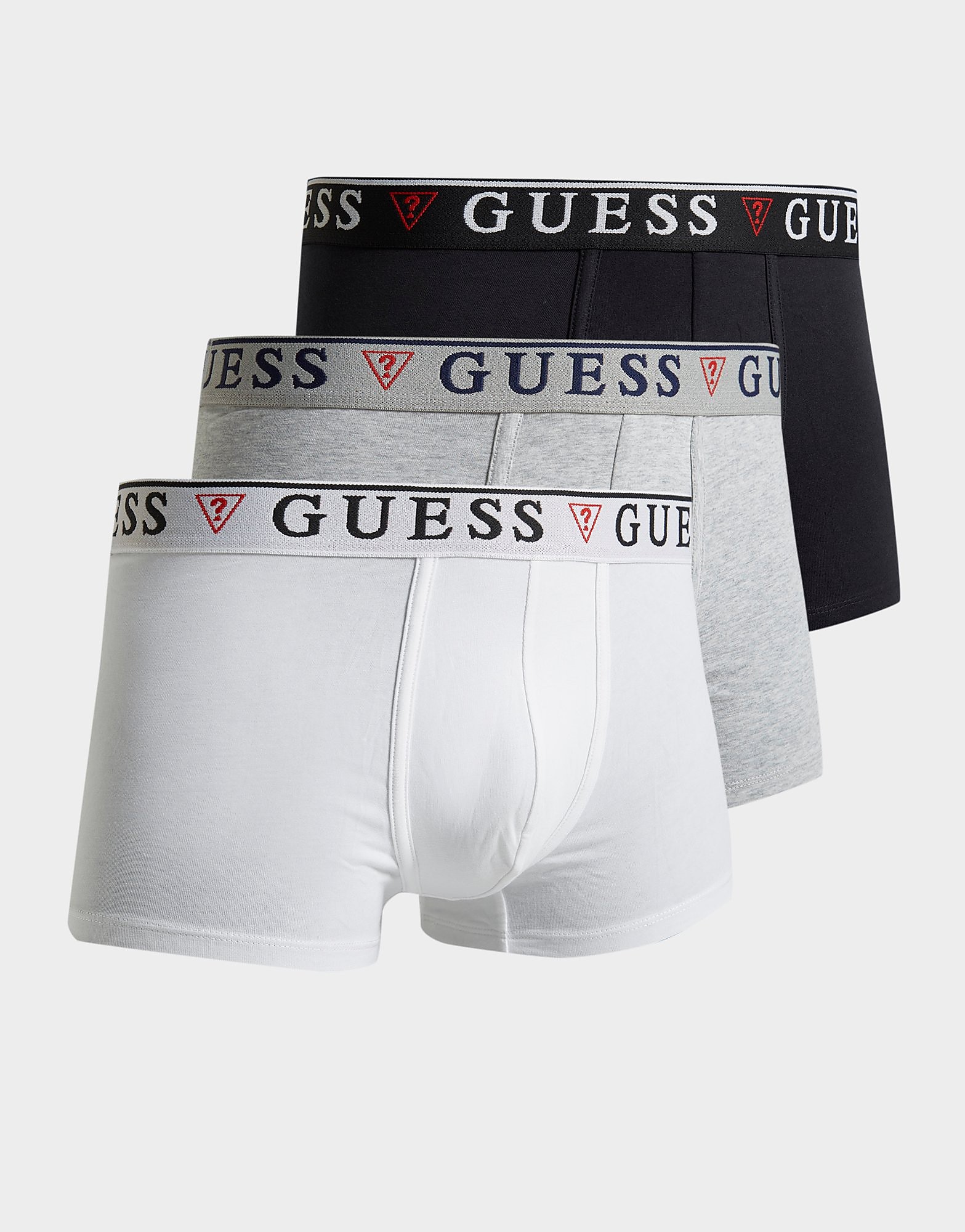 

GUESS 3 Pack Boxer Shorts - Black/White - Mens, Black/White