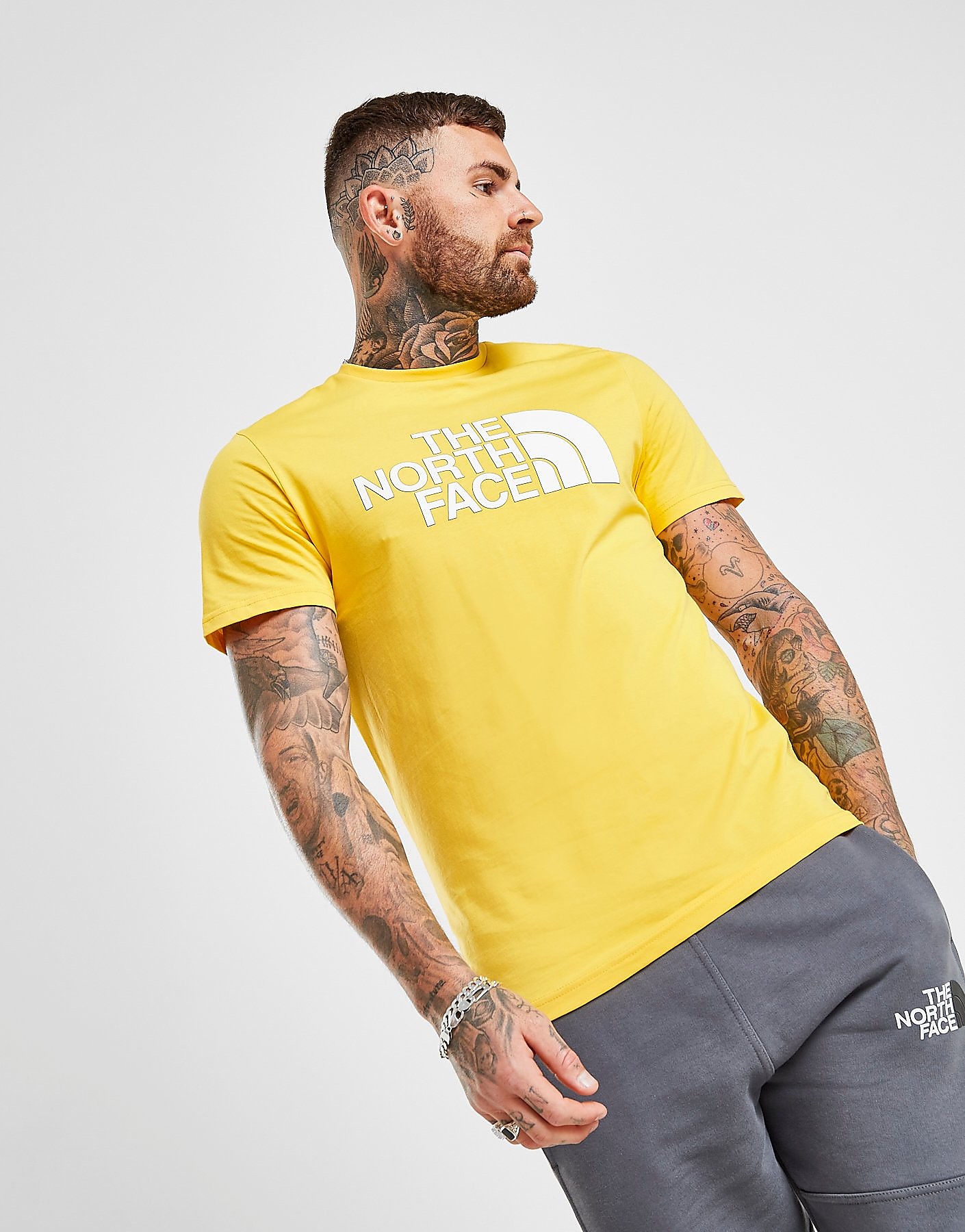 

The North Face Easy Large Logo T-Shirt - Yellow - Mens, Yellow