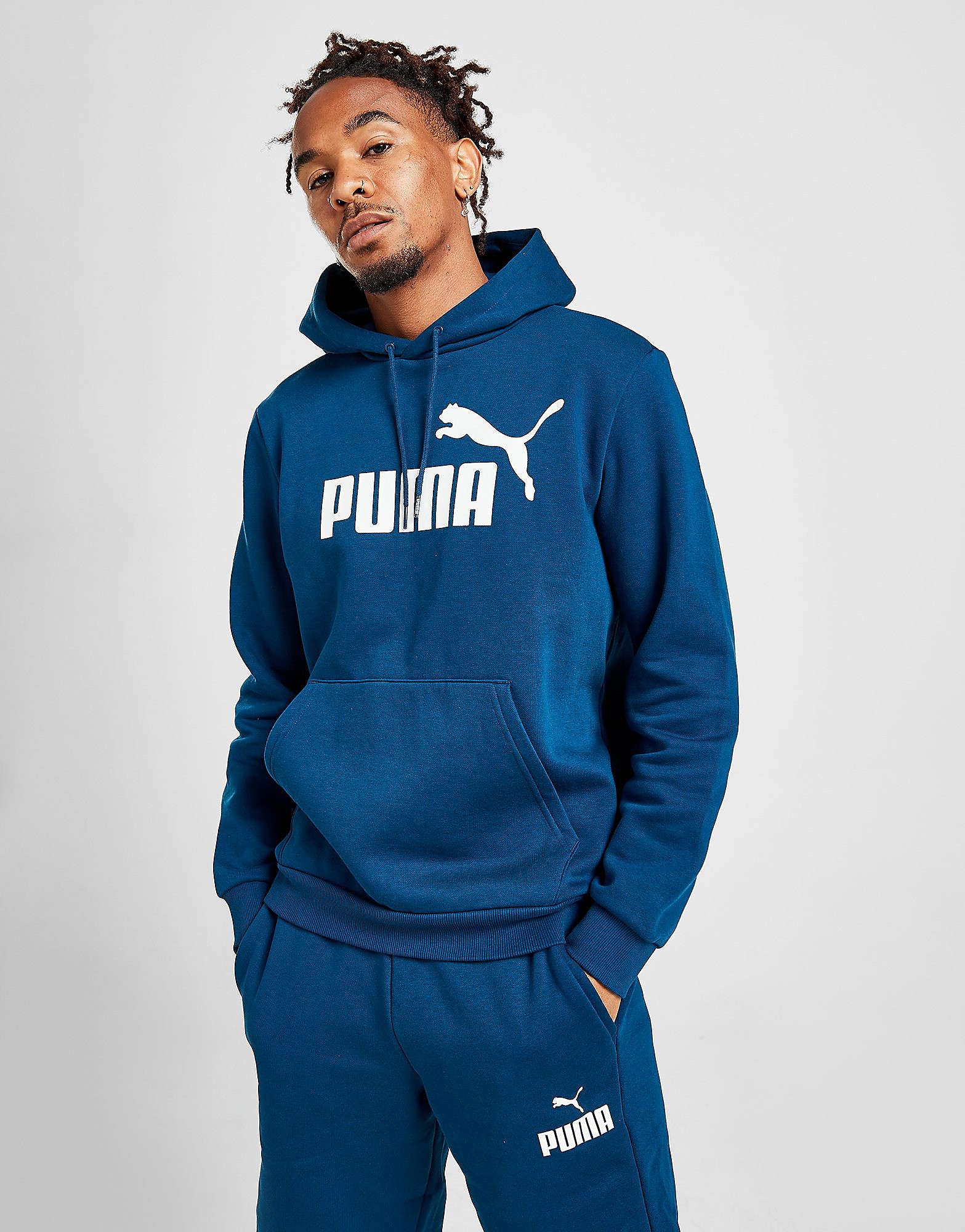 

Puma Core Logo Overhead Hoodie - BLUE - Mens, BLUE