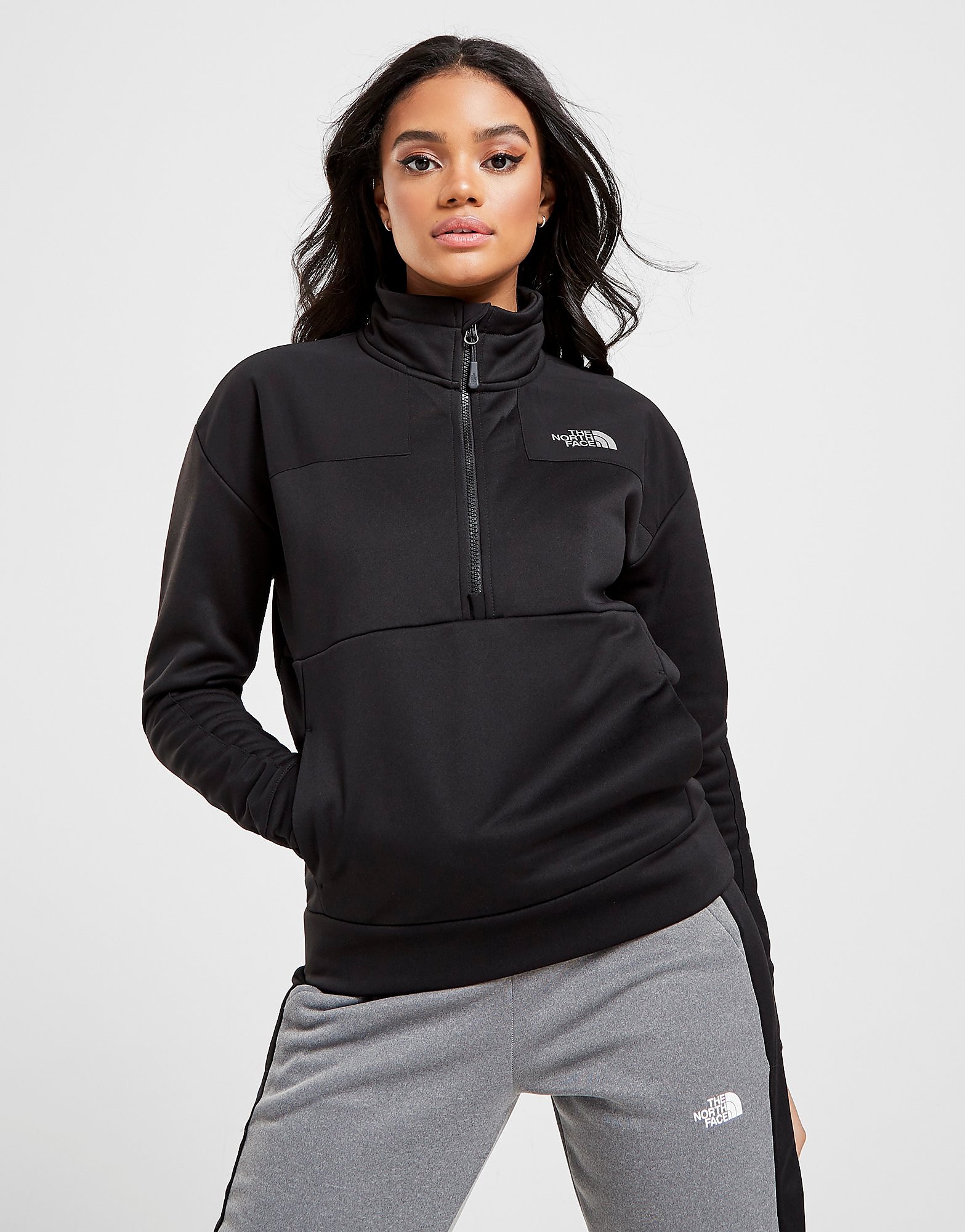 

The North Face Woven Panel Mittilegi 1/4 Zip Sweatshirt - Only at JD - Black - Womens, Black