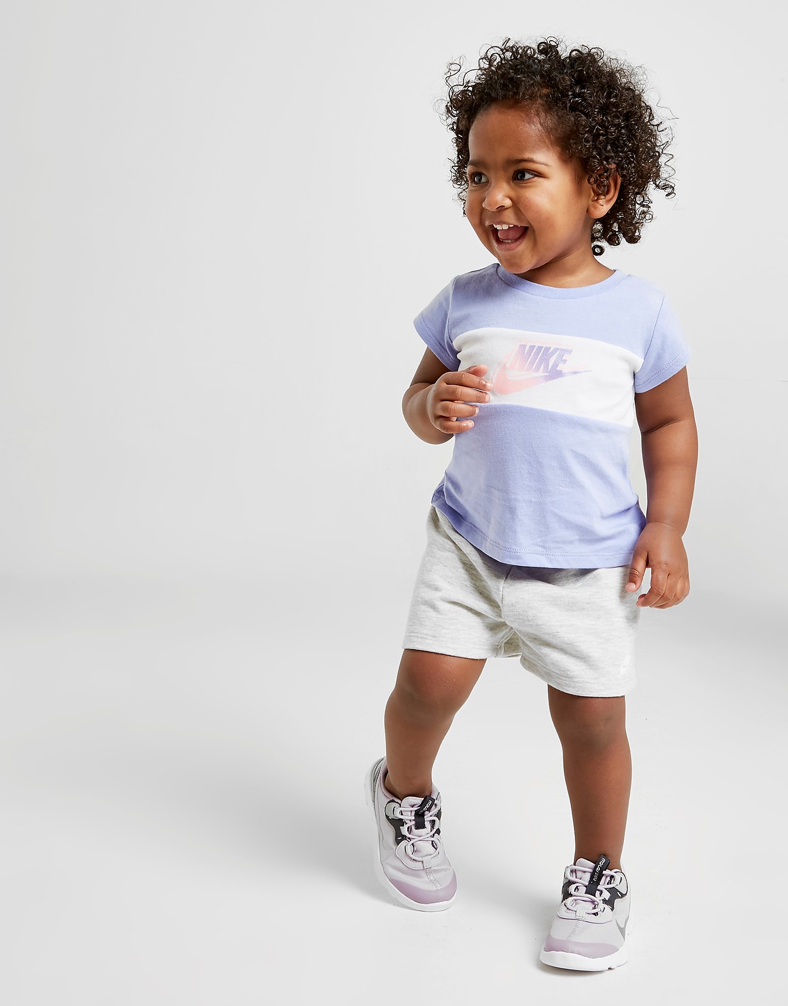 

Nike Girls' Futura T-Shirt/Shorts Set Infant - Only at JD - Purple - Kids, Purple