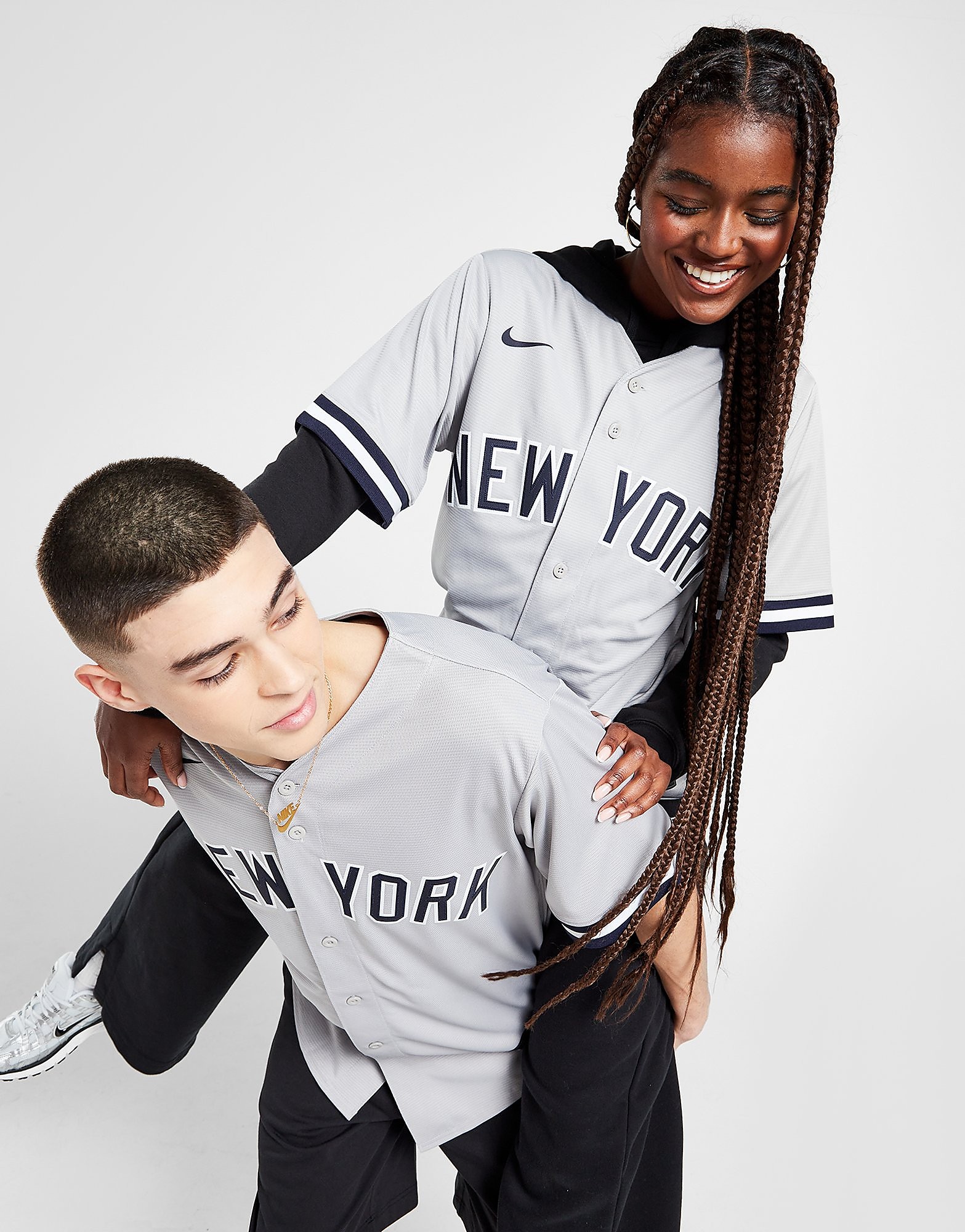 

Nike MLB New York Yankees Road Jersey Men's - Grey, Grey
