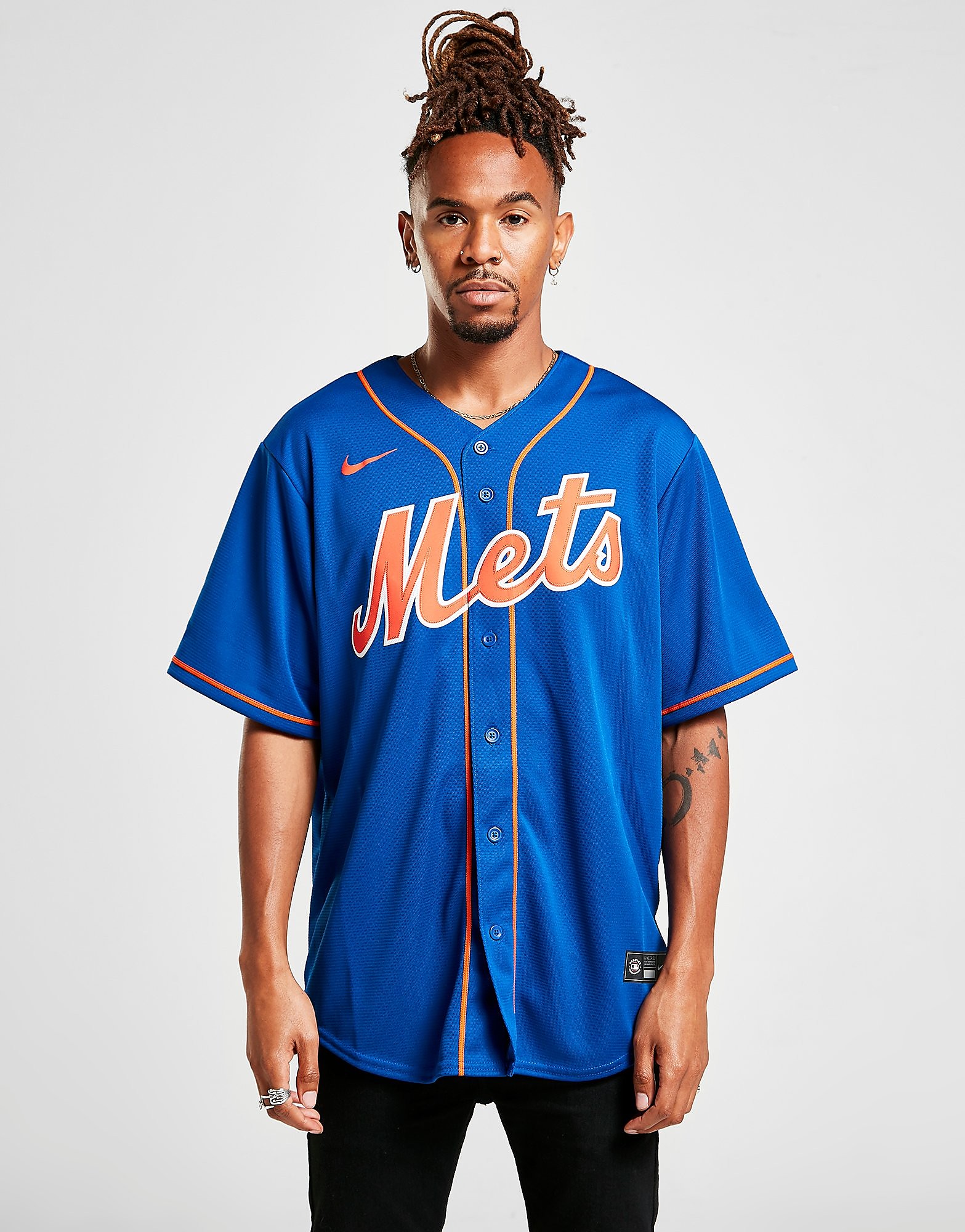 

Nike MLB New York Mets Alternate Jersey Men's - Blue/Orange, Blue/Orange