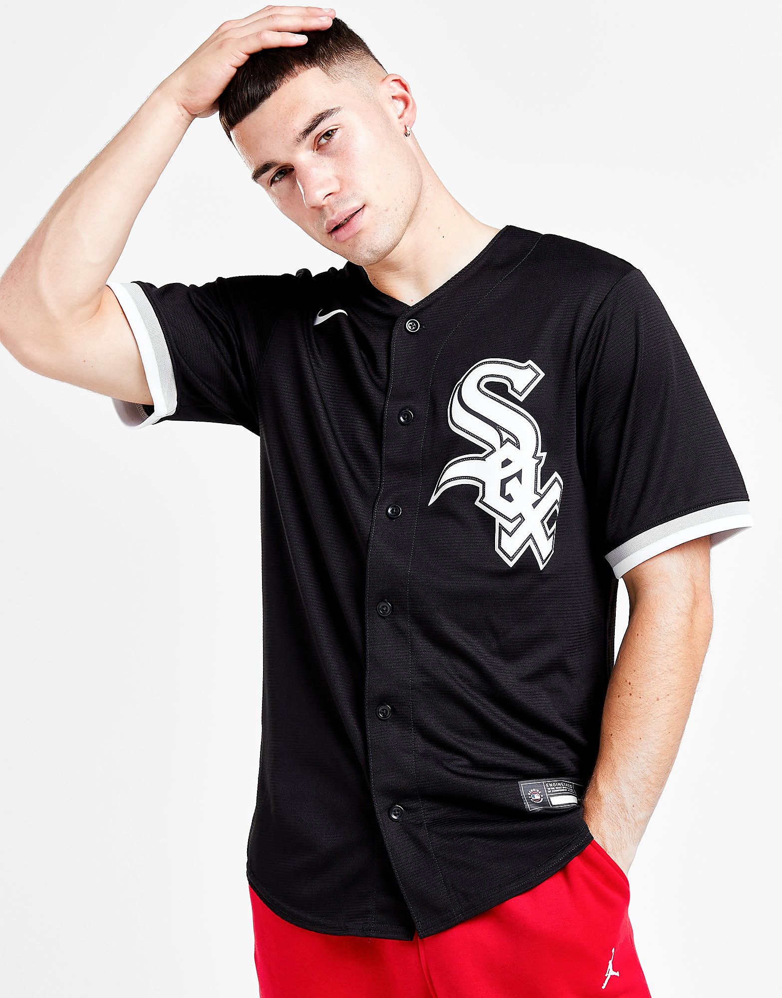 

Nike MLB Chicago White Sox Alternate Jersey Men's - Black/White, Black/White