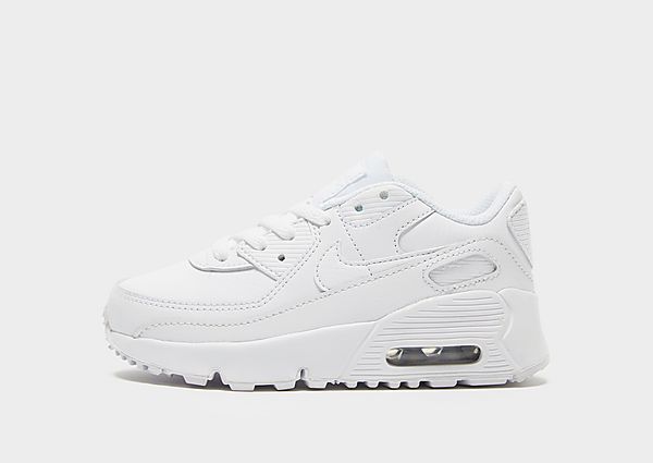 Nike Baskets Air Max 90 Leather Bébé - White, White
