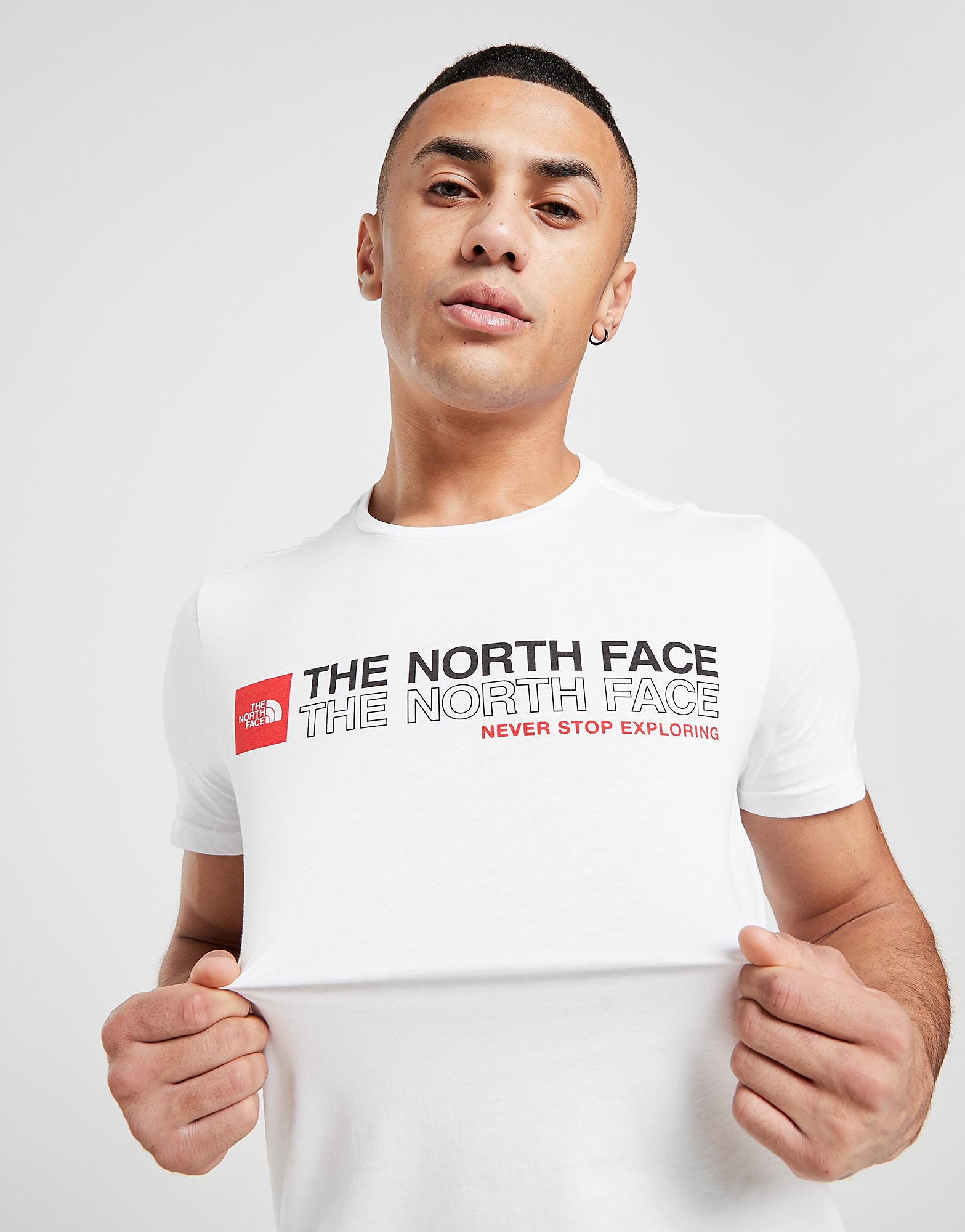 

The North Face Stack Logo T-Shirt - Only at JD - White - Mens, White