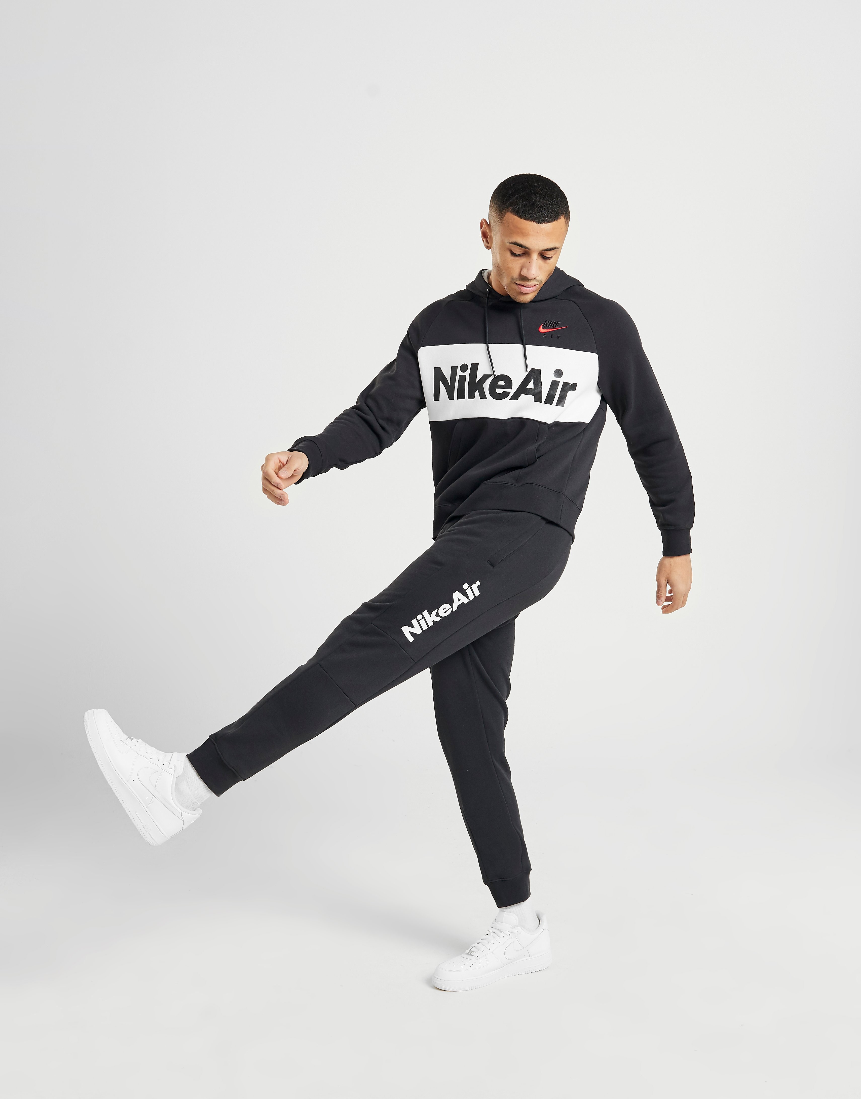 

Nike Air Joggers - Black/Black/Black/University Red/White/Red - Mens, Black/Black/Black/University Red/White/Red