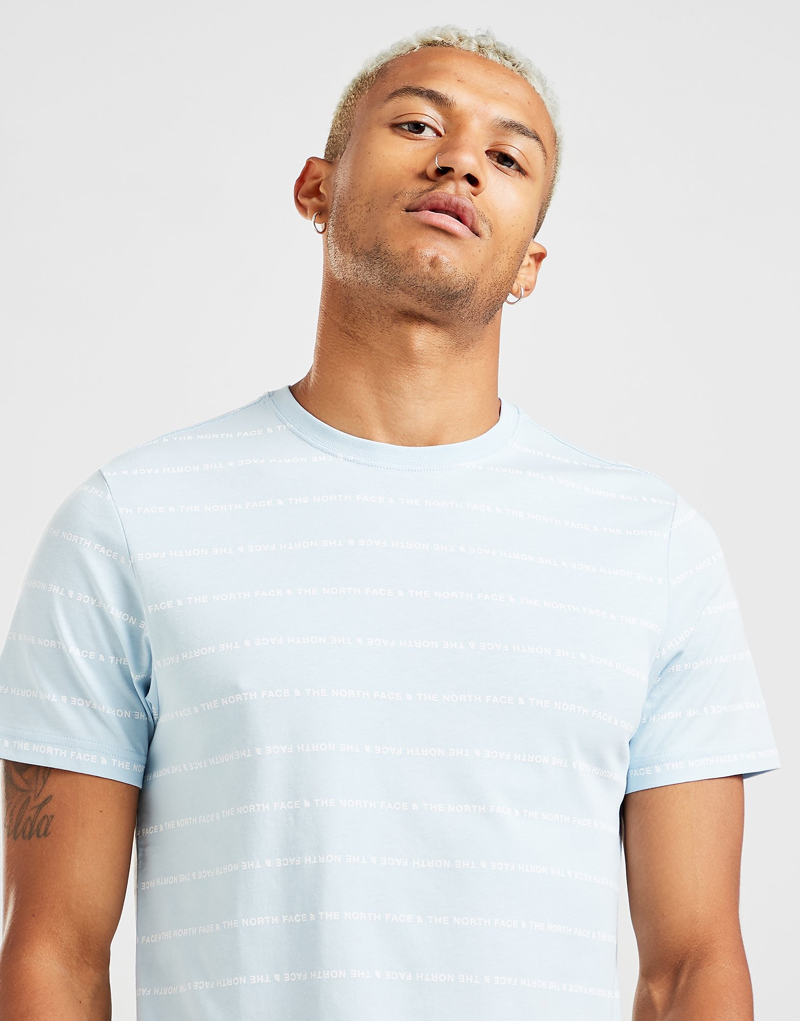 

The North Face Stripe T-Shirt - Only at JD - Blue/White - Mens, Blue/White
