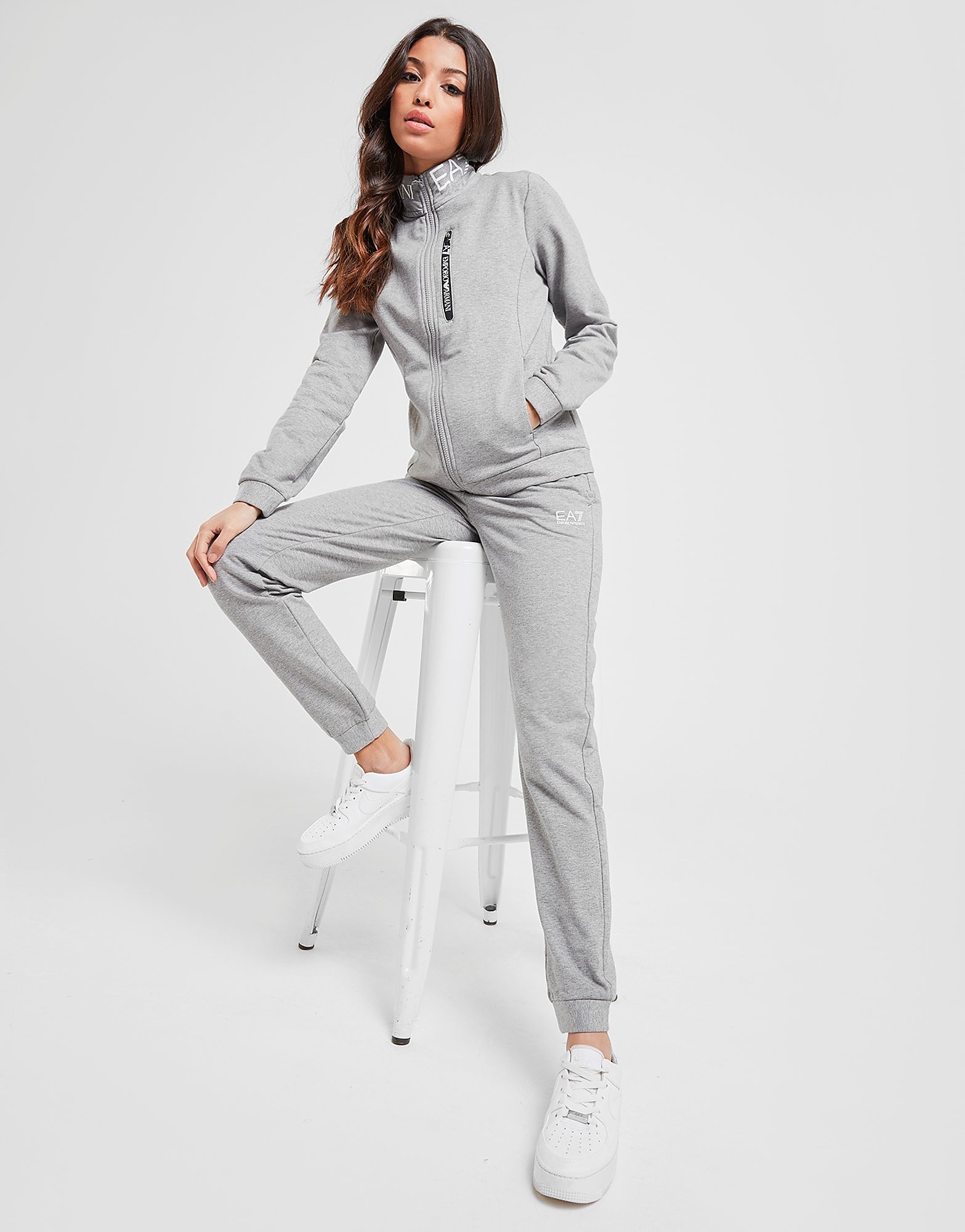 

Emporio Armani EA7 Logo Tracksuit - Only at JD - Grey - Womens, Grey