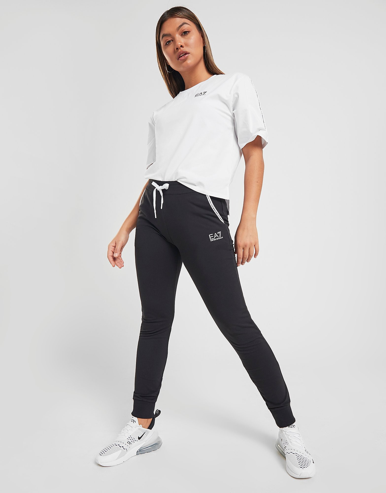 

Emporio Armani EA7 Tape Joggers - Only at JD - Black - Womens, Black