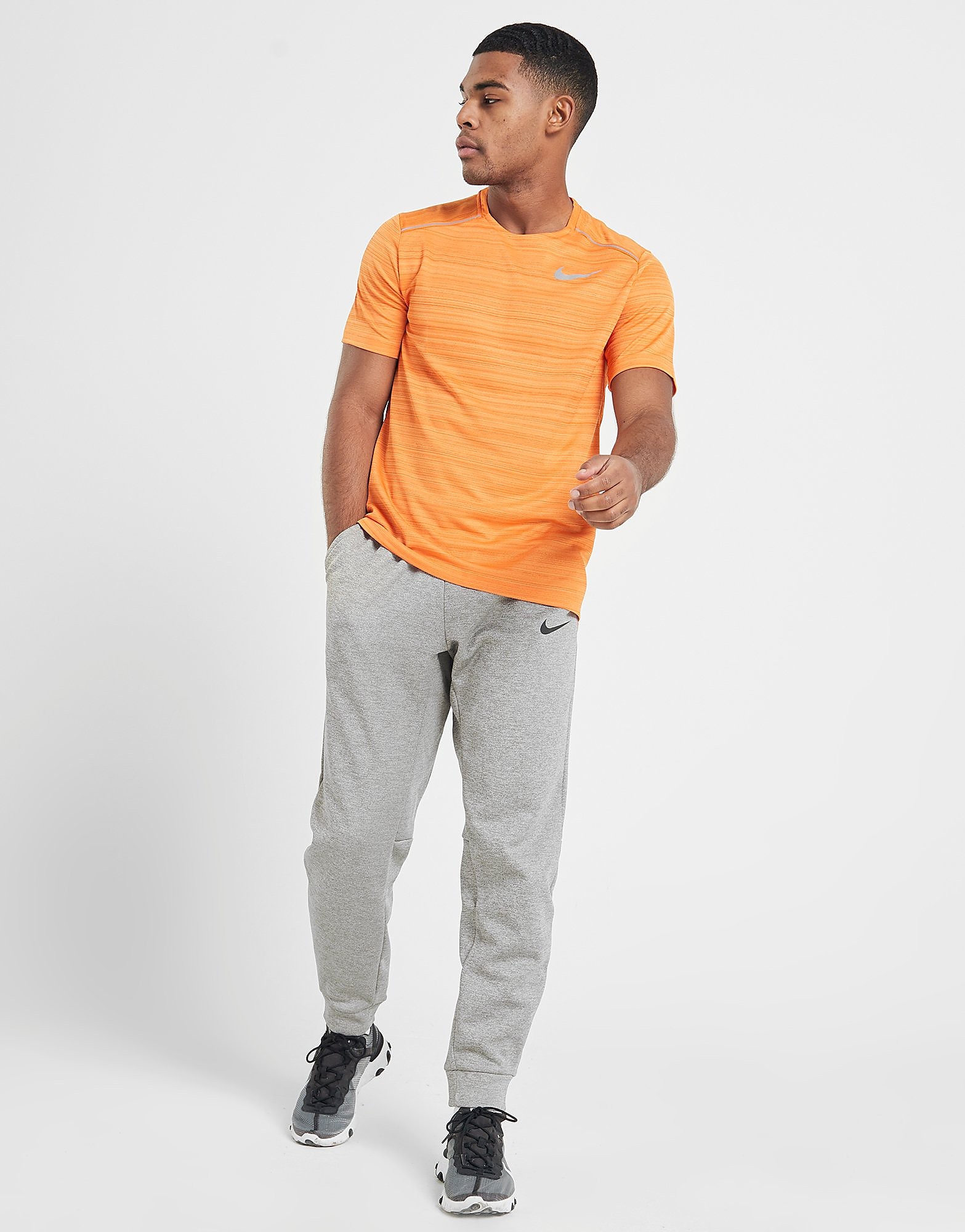 

Nike Therma Tapered Joggers - Dark Grey/Black - Mens, Dark Grey/Black
