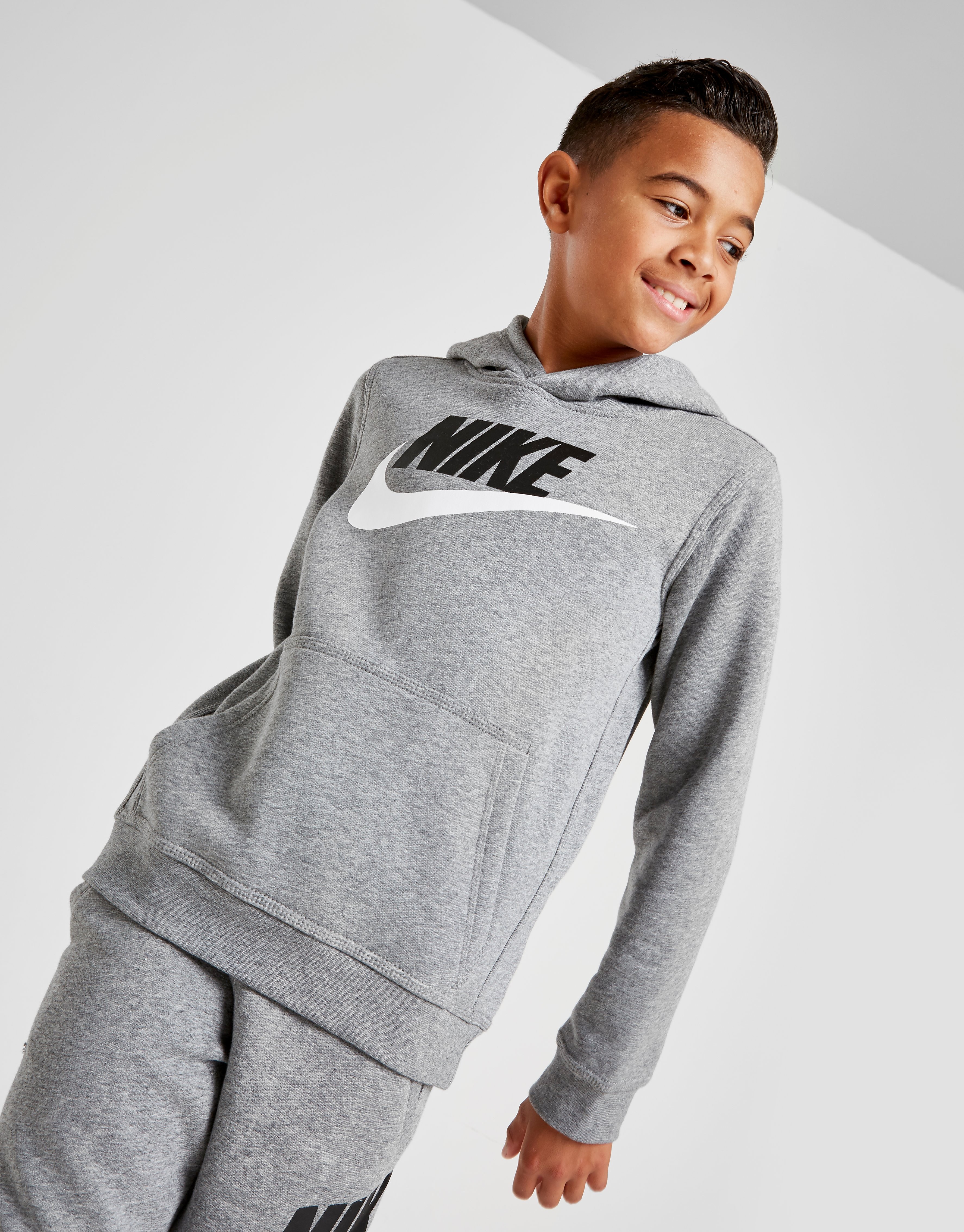 

Nike Fleece Overhead Hoodie Junior - Carbon Heather - Kids, Carbon Heather