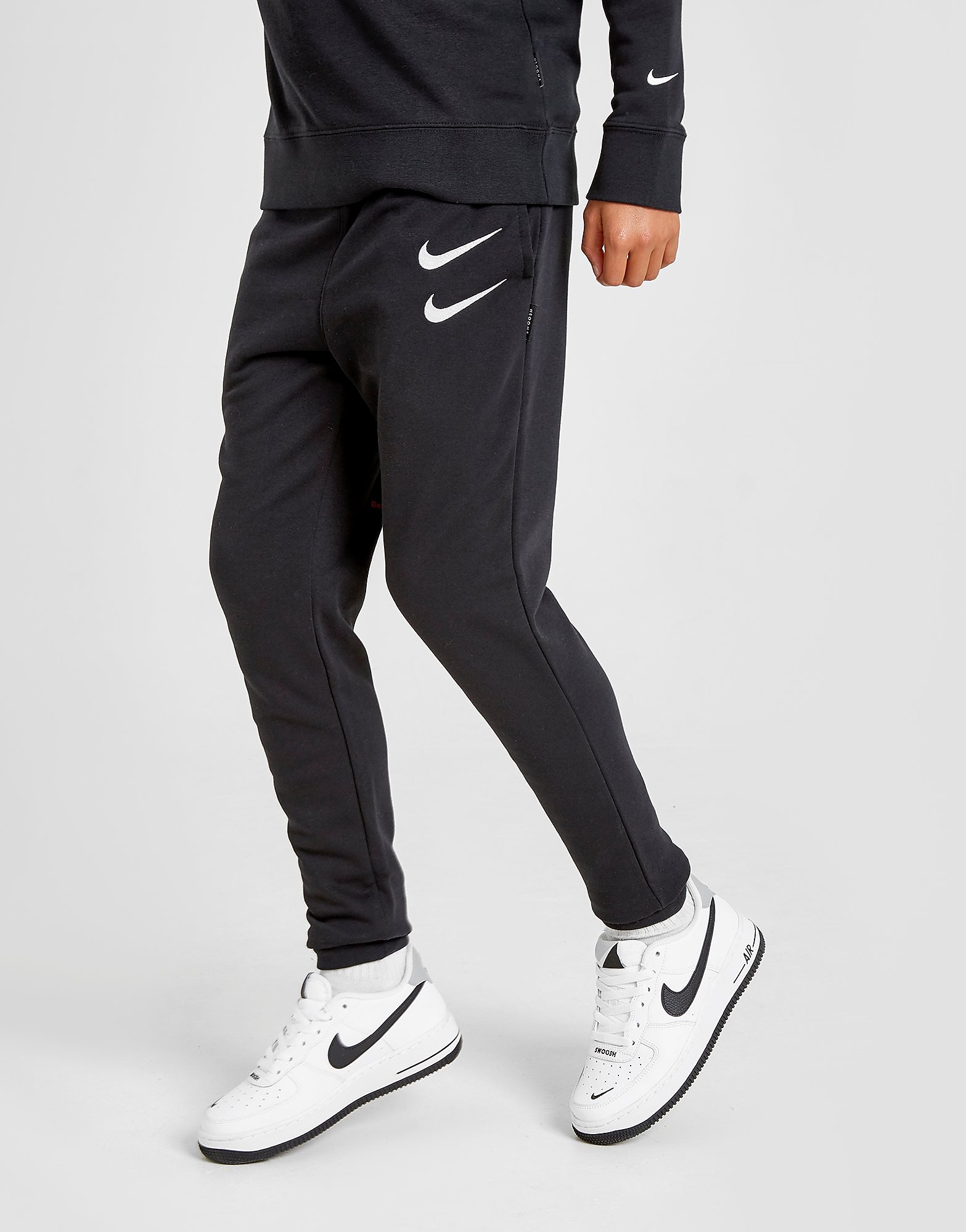 

Nike Swoosh Joggers Junior - Black/White - Kids, Black/White