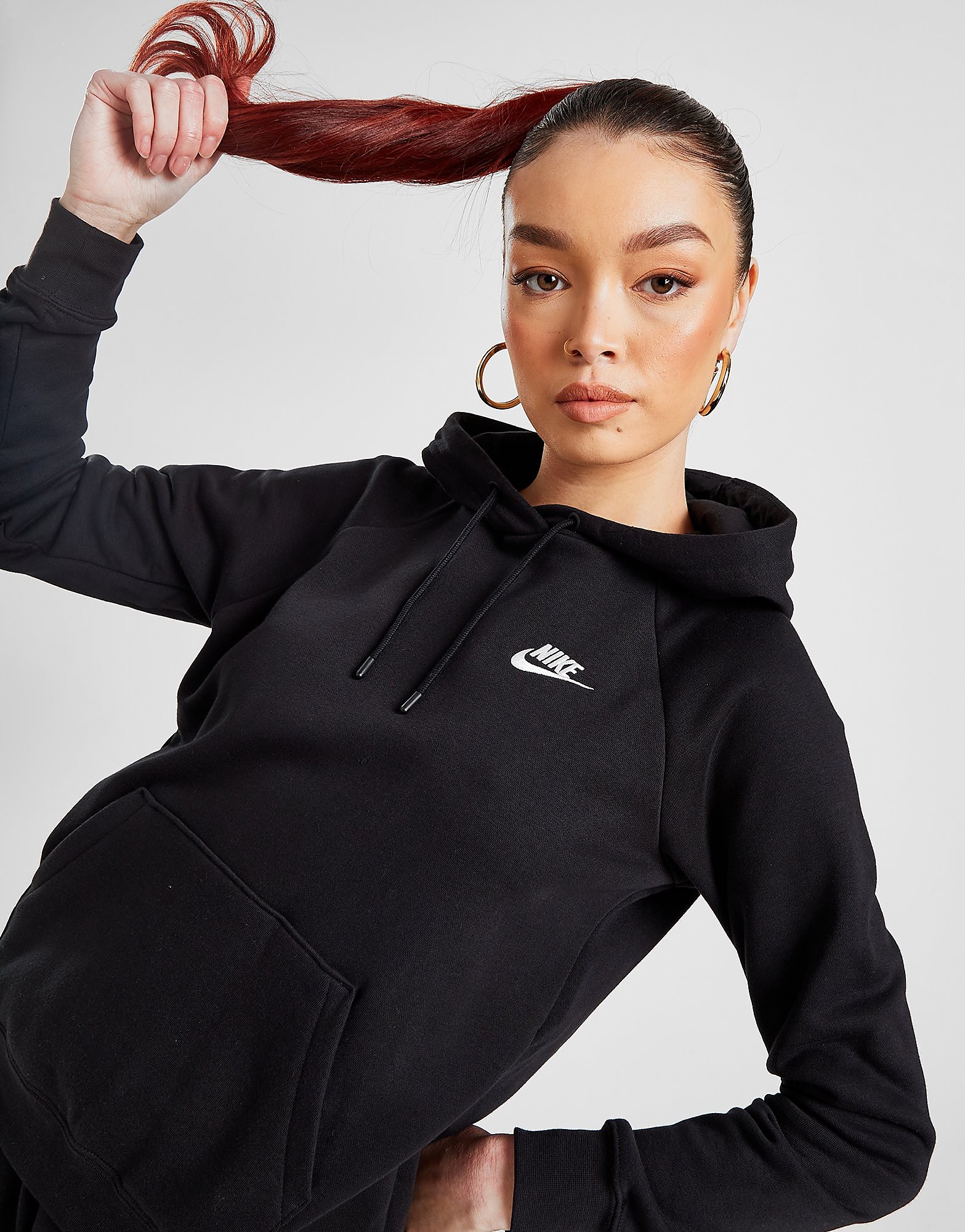

Nike Sportswear Essential Overhead Hoodie Women's - Black/White, Black/White