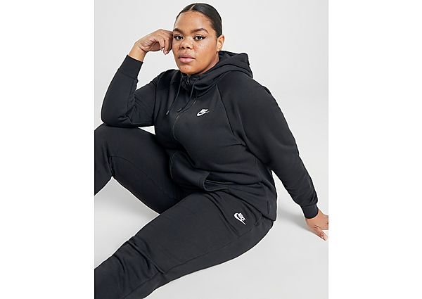 Nike Sweat à capuche Essential Full Zip Grande Taille Femme - Black, Black