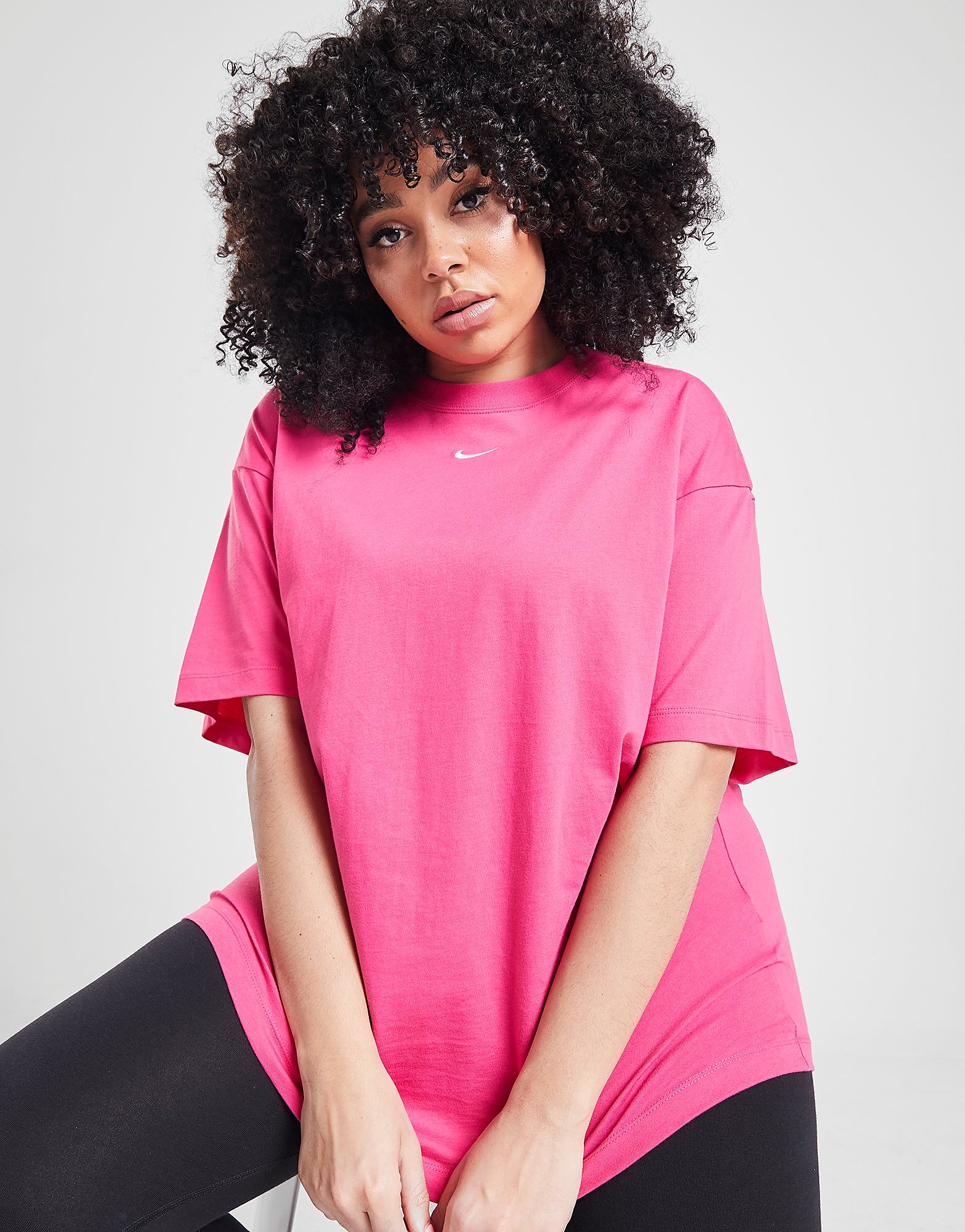 

Nike Essential Boyfriend Plus Size T-Shirt - Watermelon/White - Womens, Watermelon/White