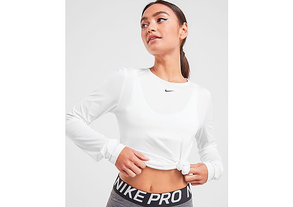 Nike Haut d'Entraînement Manches Longues Pro Femme - White, White