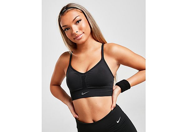 Nike Brassière Sans Coutures Femme - Black, Black