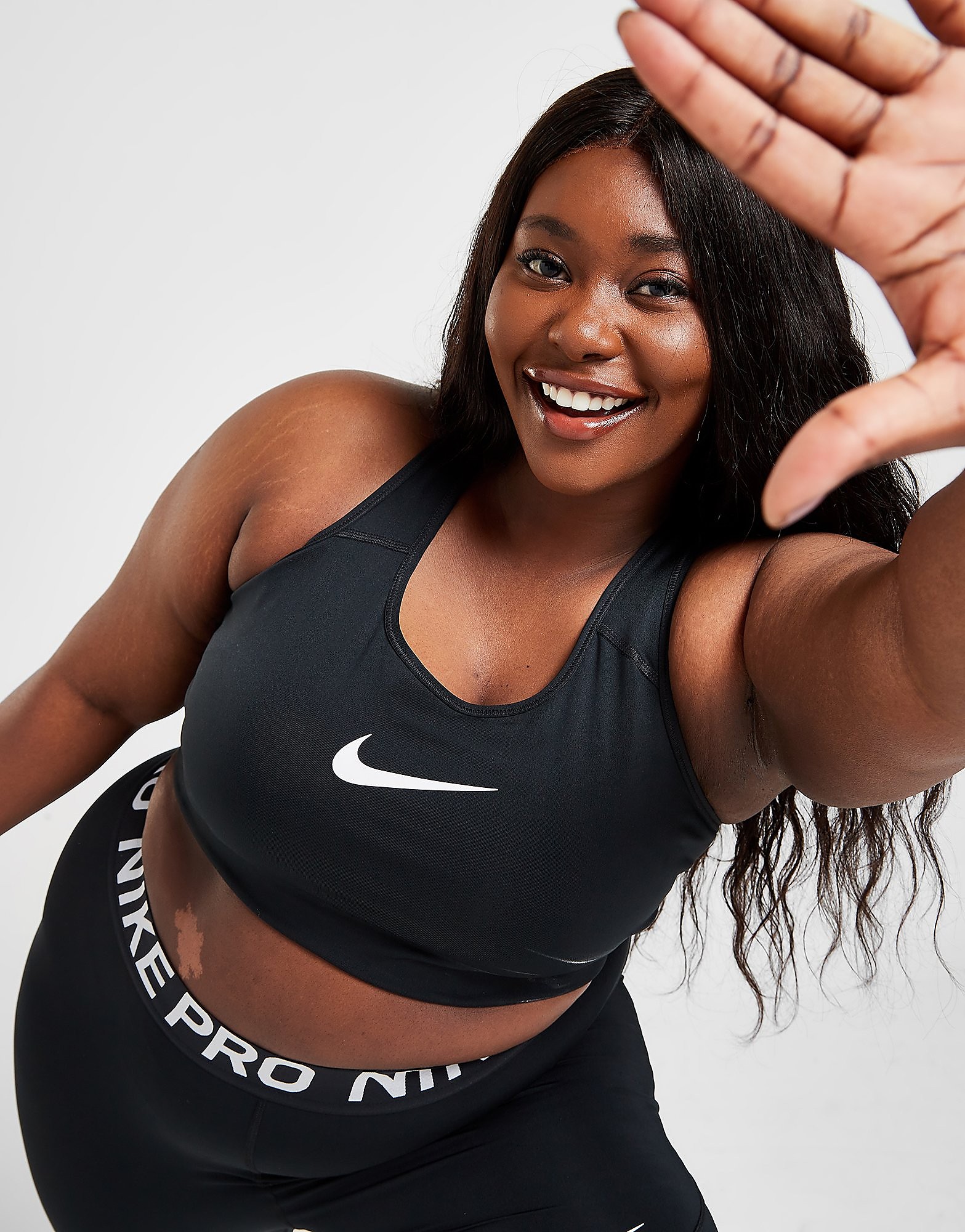 

Nike Plus Size Training Bra - Black/White - Womens, Black/White