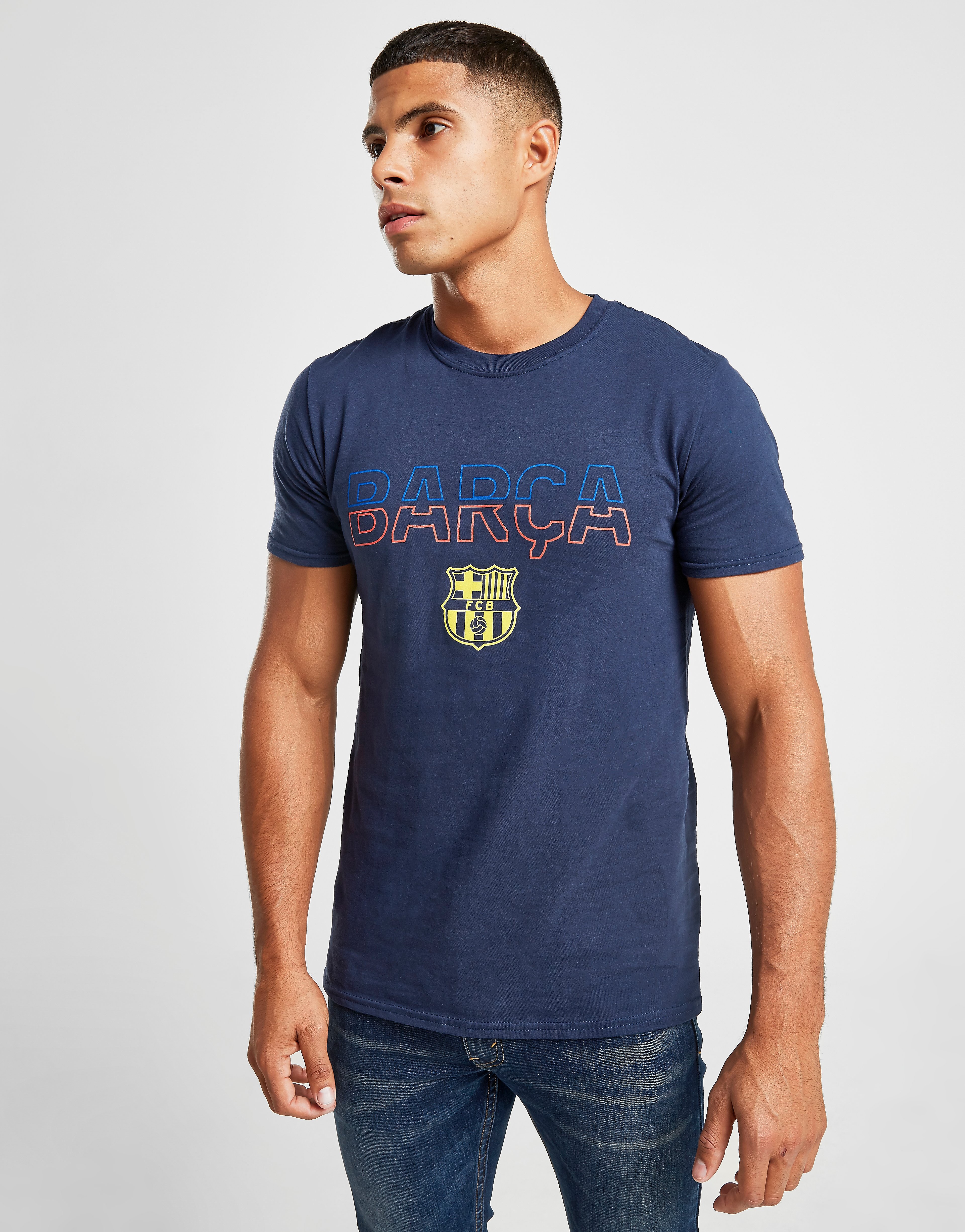 Official Team T-Shirt FC Barcelona Homme - Bleu, Bleu
