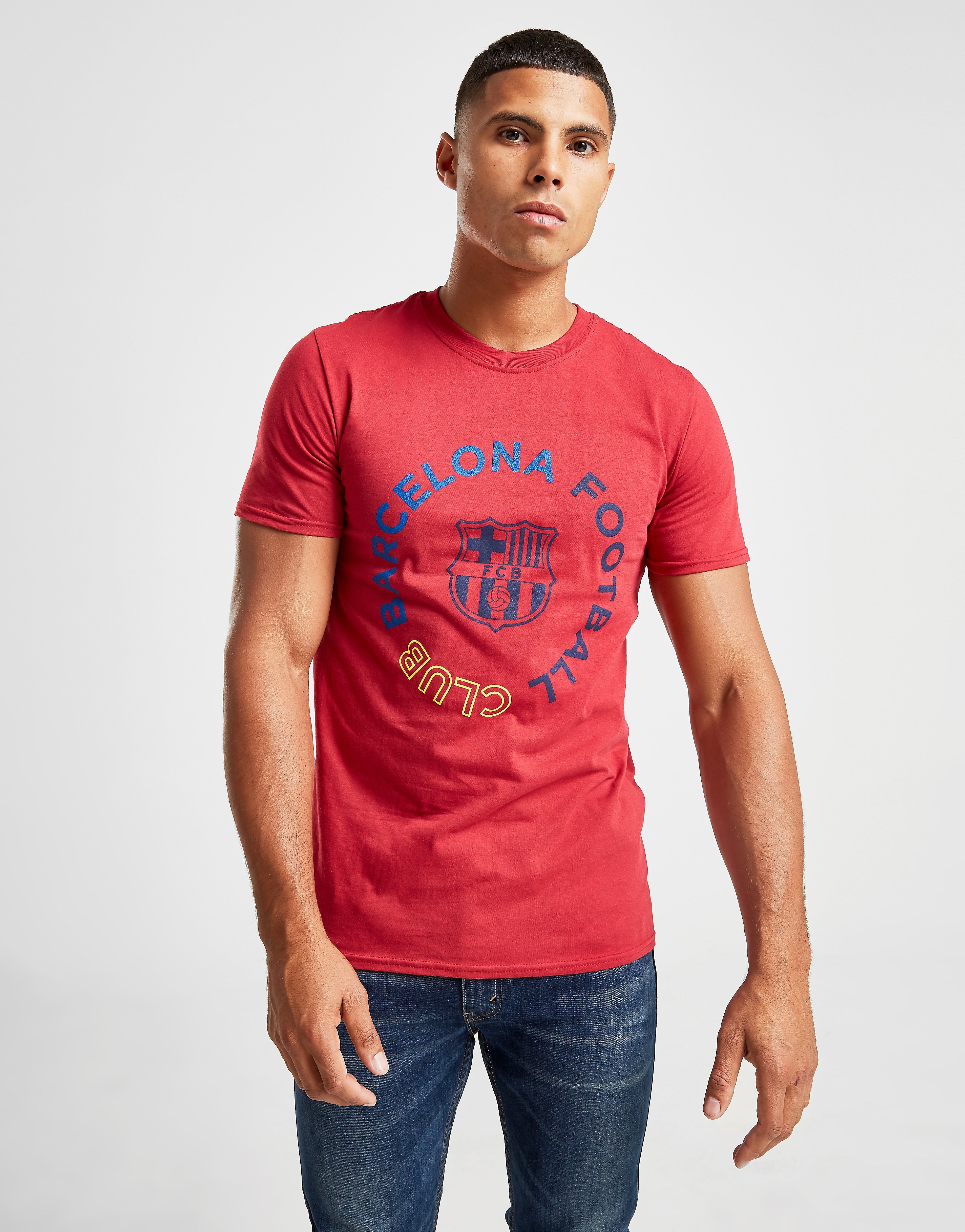 Official Team T-Shirt FC Barcelona Circle Homme - Rouge, Rouge