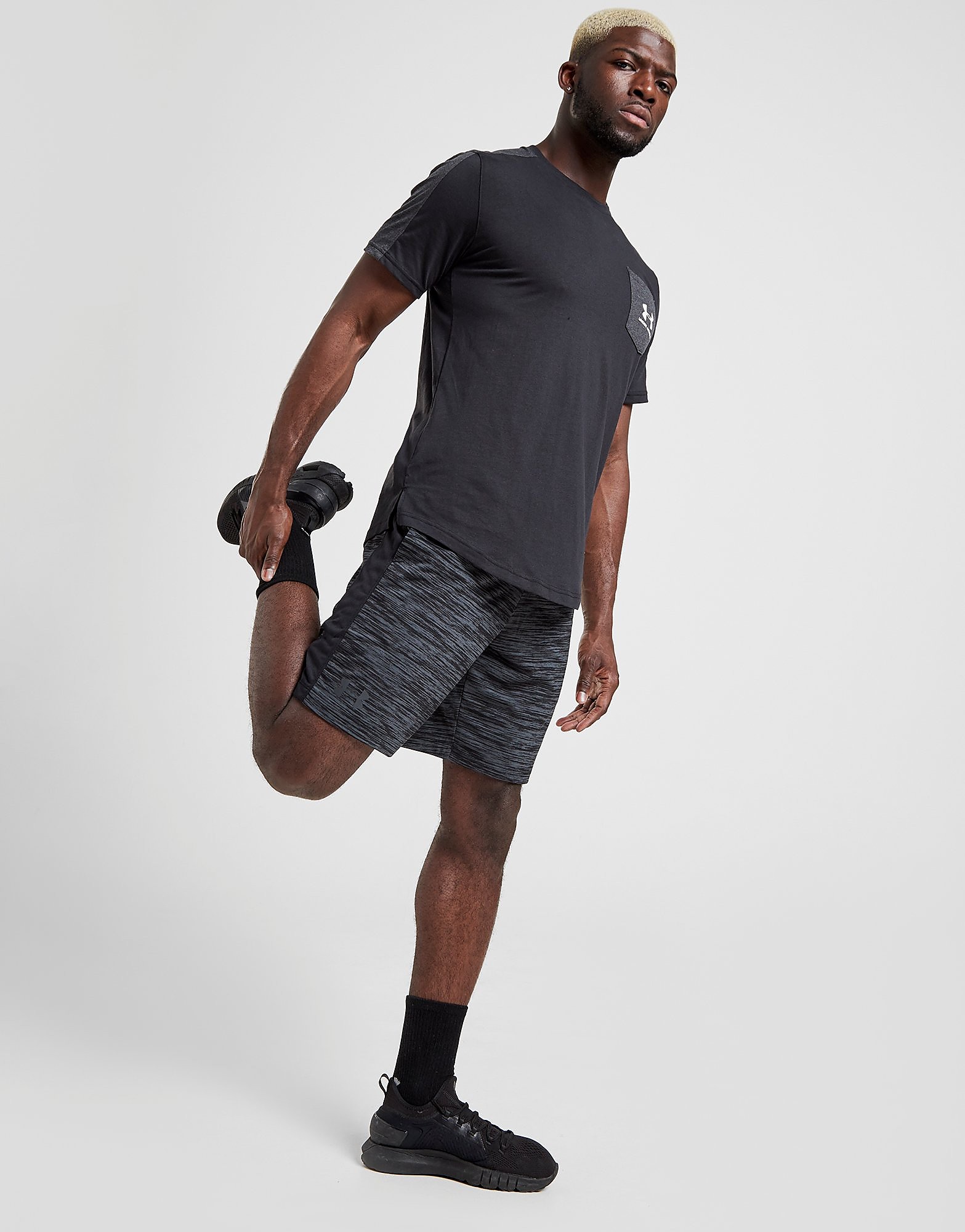 

Under Armour MK1 Shorts - Black/Grey - Mens, Black/Grey