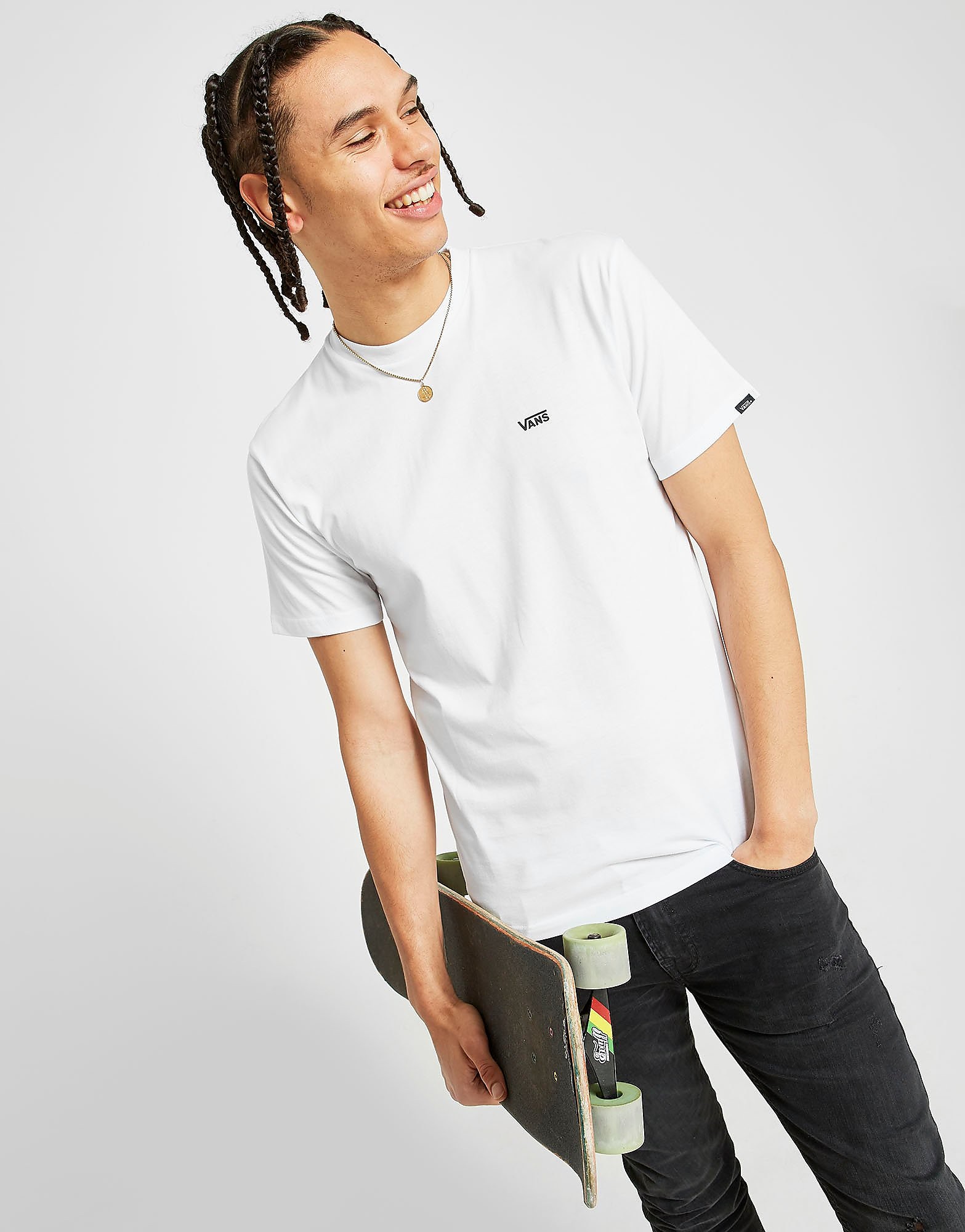 

Vans Core Small Logo T-Shirt - White - Mens, White