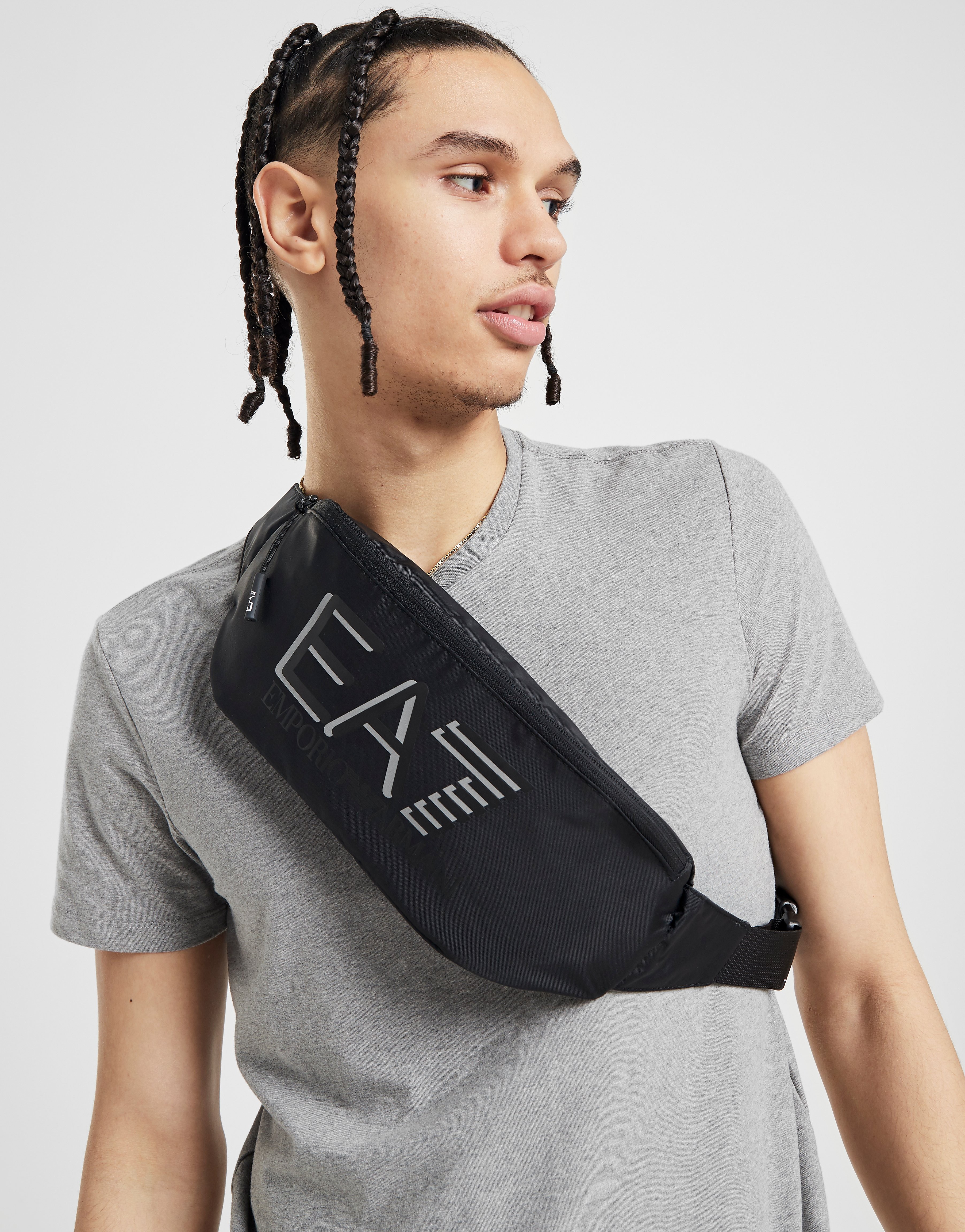 

Emporio Armani EA7 Train Sling Bag - Black - Mens, Black