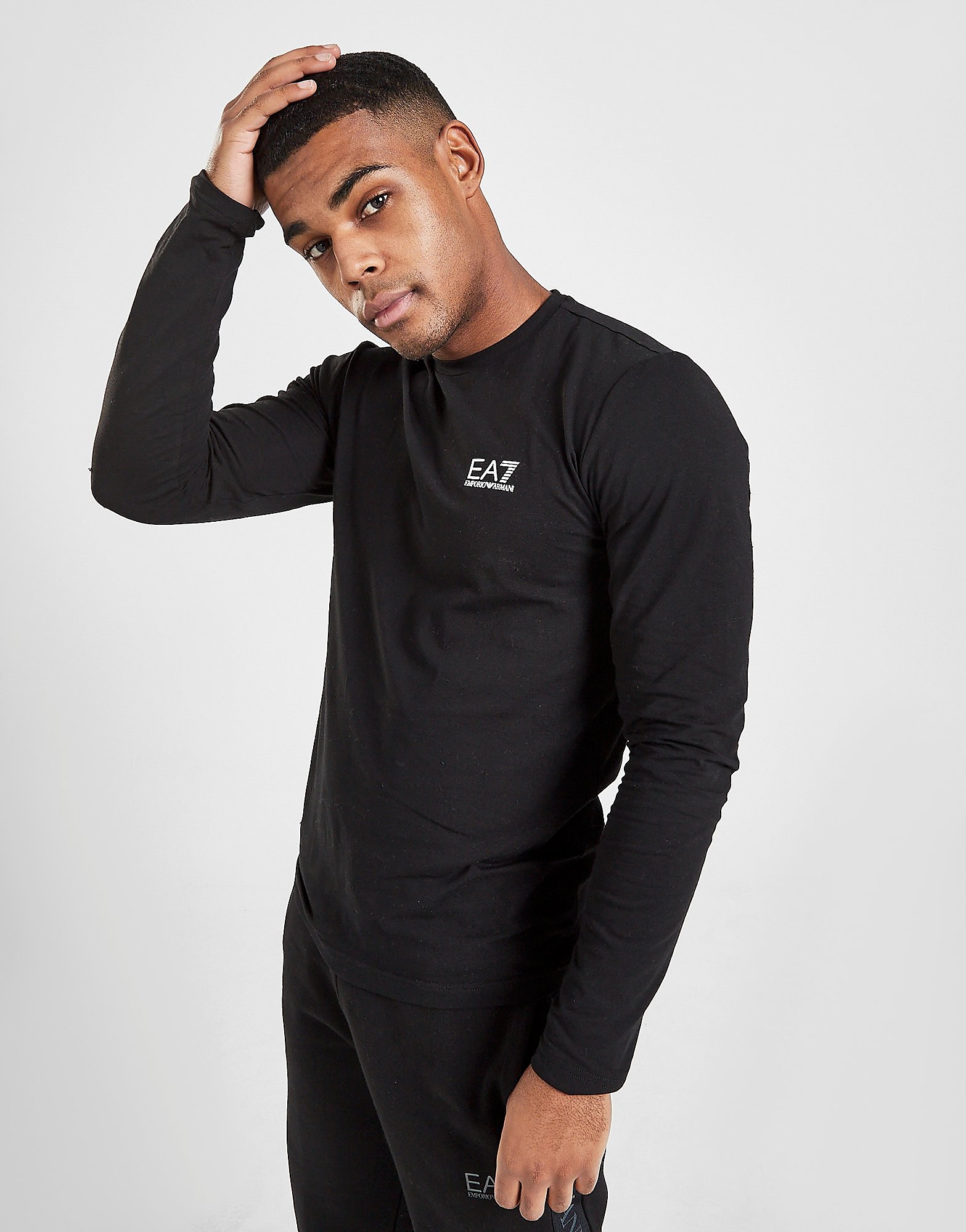 

Emporio Armani EA7 Core Long Sleeve T-Shirt Men's - Black, Black