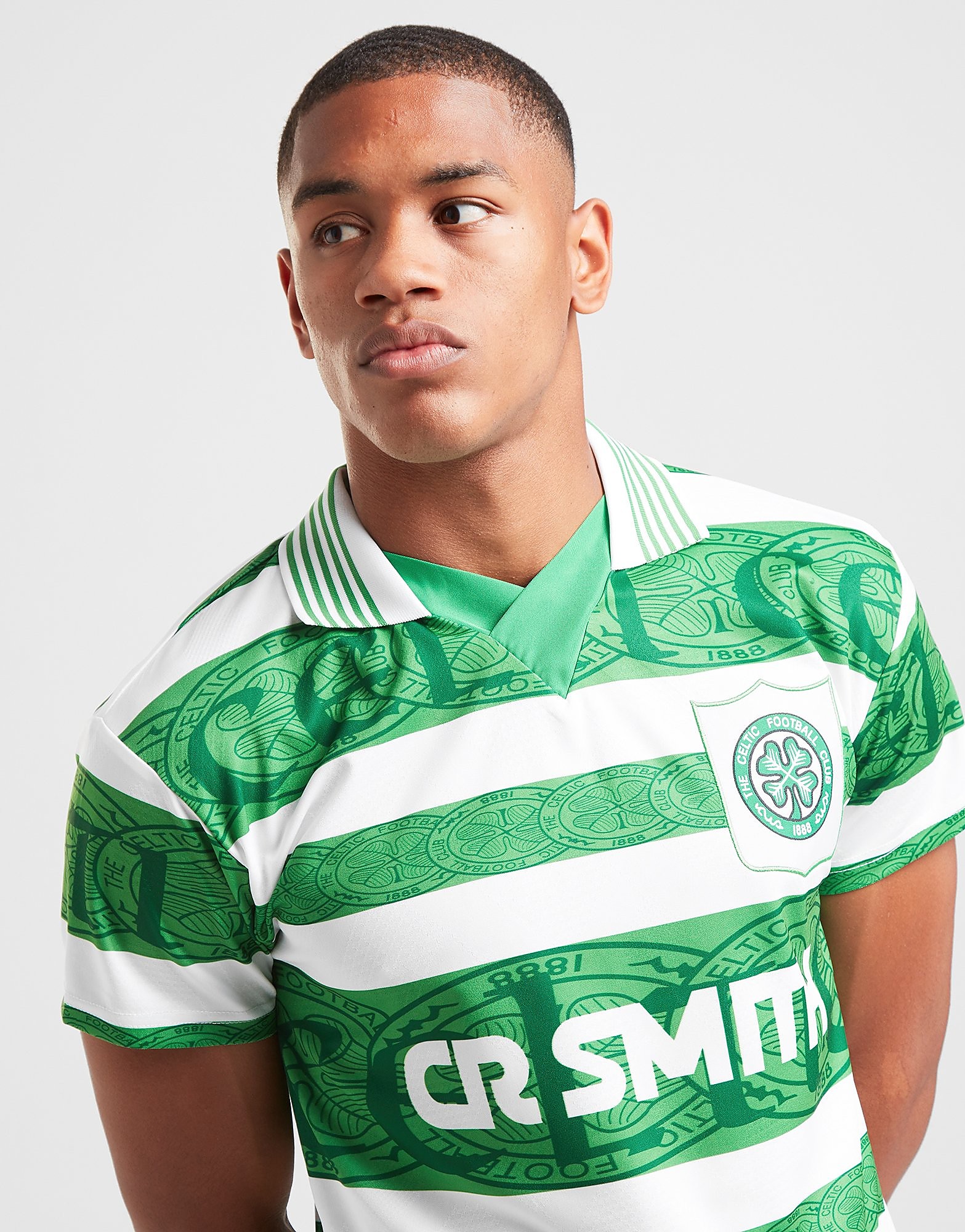 

Celtic Retro Celtic FC '96 Home Shirt - Green/White - Mens, Green/White