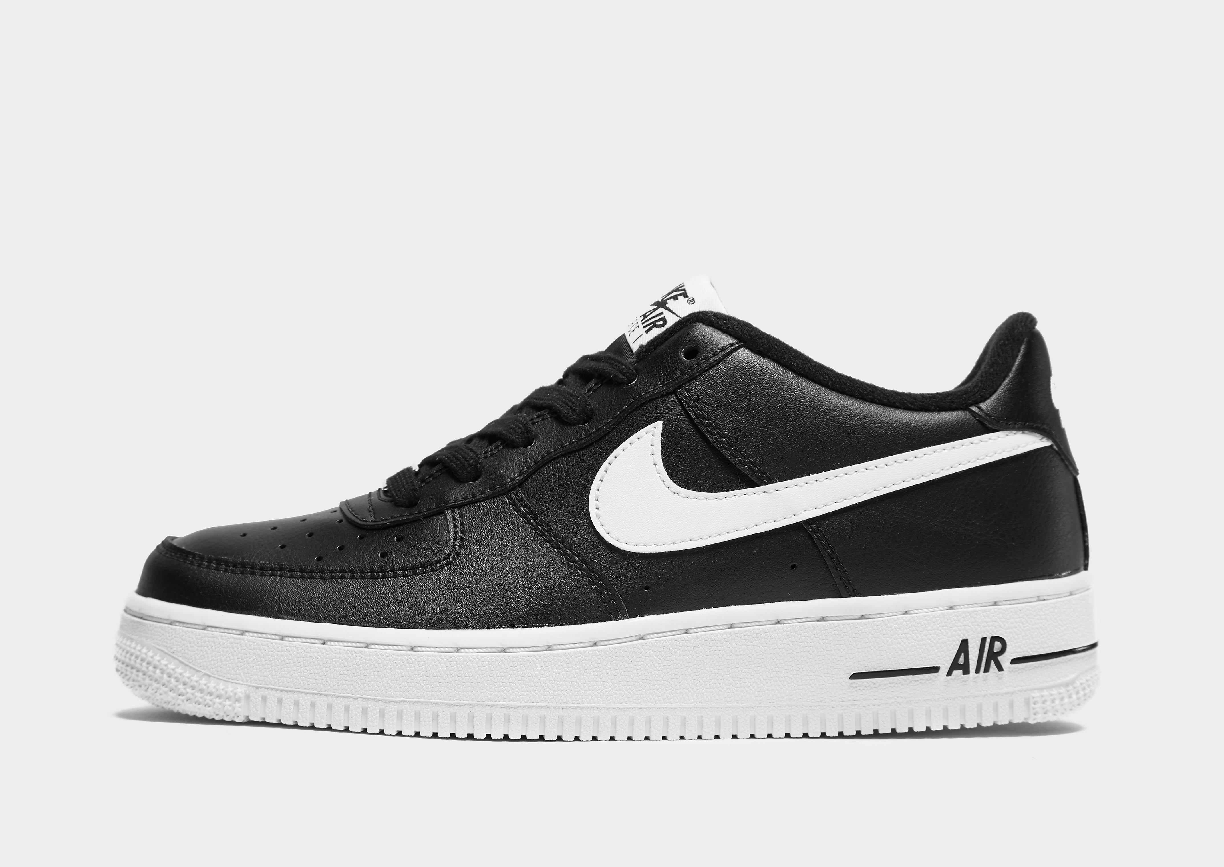

Nike Air Force 1 Low Junior - Black/White/White - Kids, Black/White/White