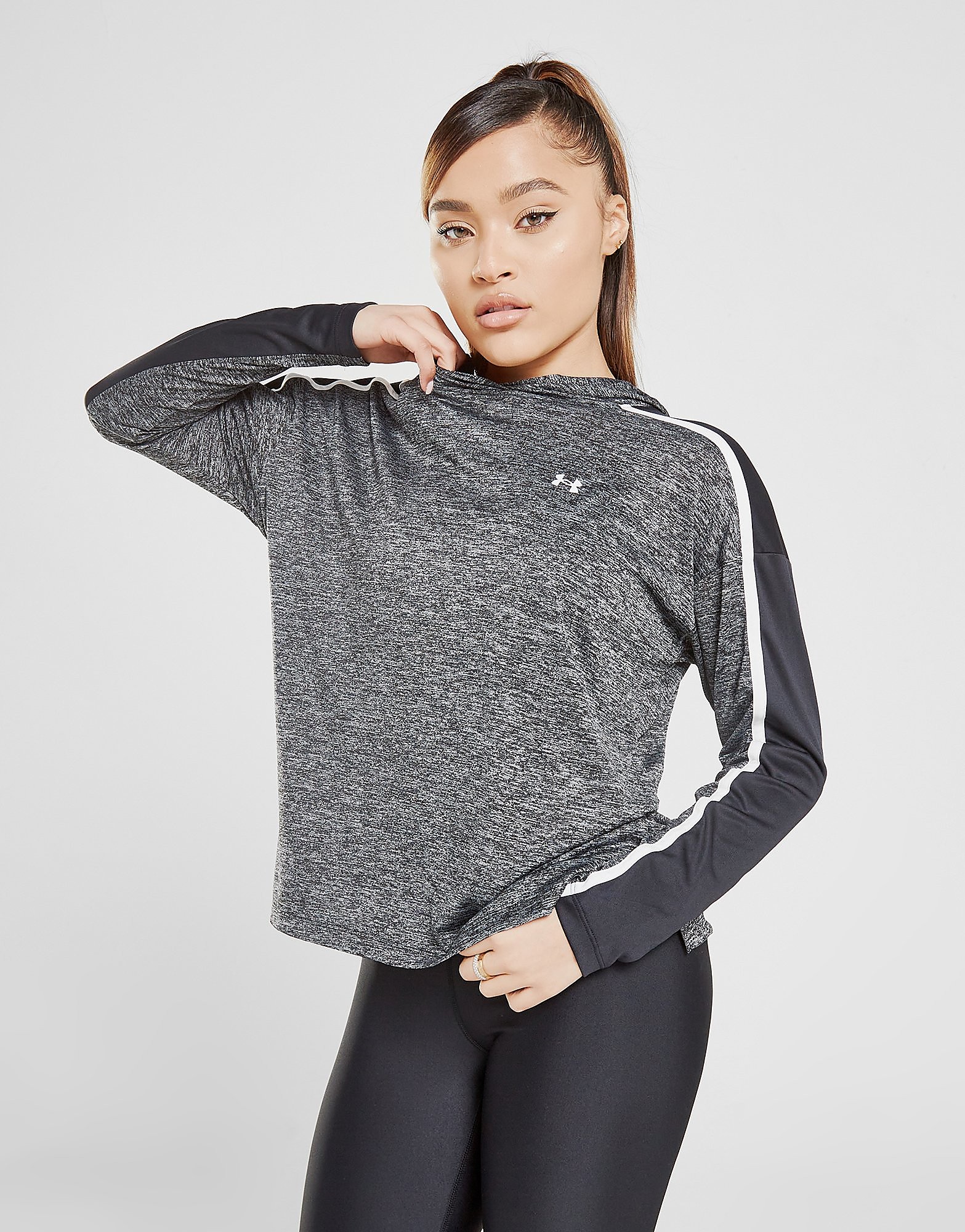 

Under Armour Tech Twist Graphic Hoodie - Grey/White - Womens, Grey/White