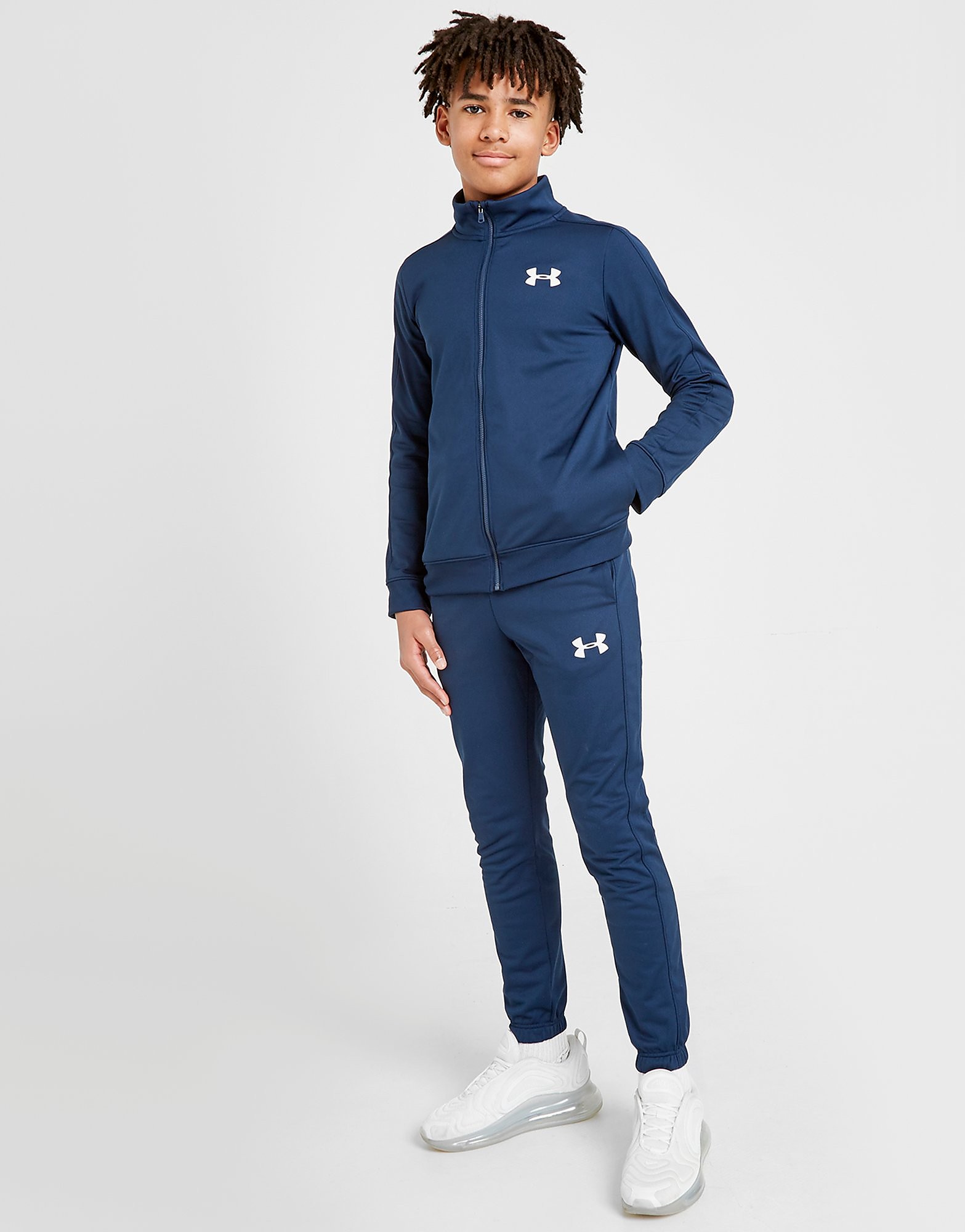 

Under Armour Knit Tracksuit Junior - Navy/White - Kids, Navy/White