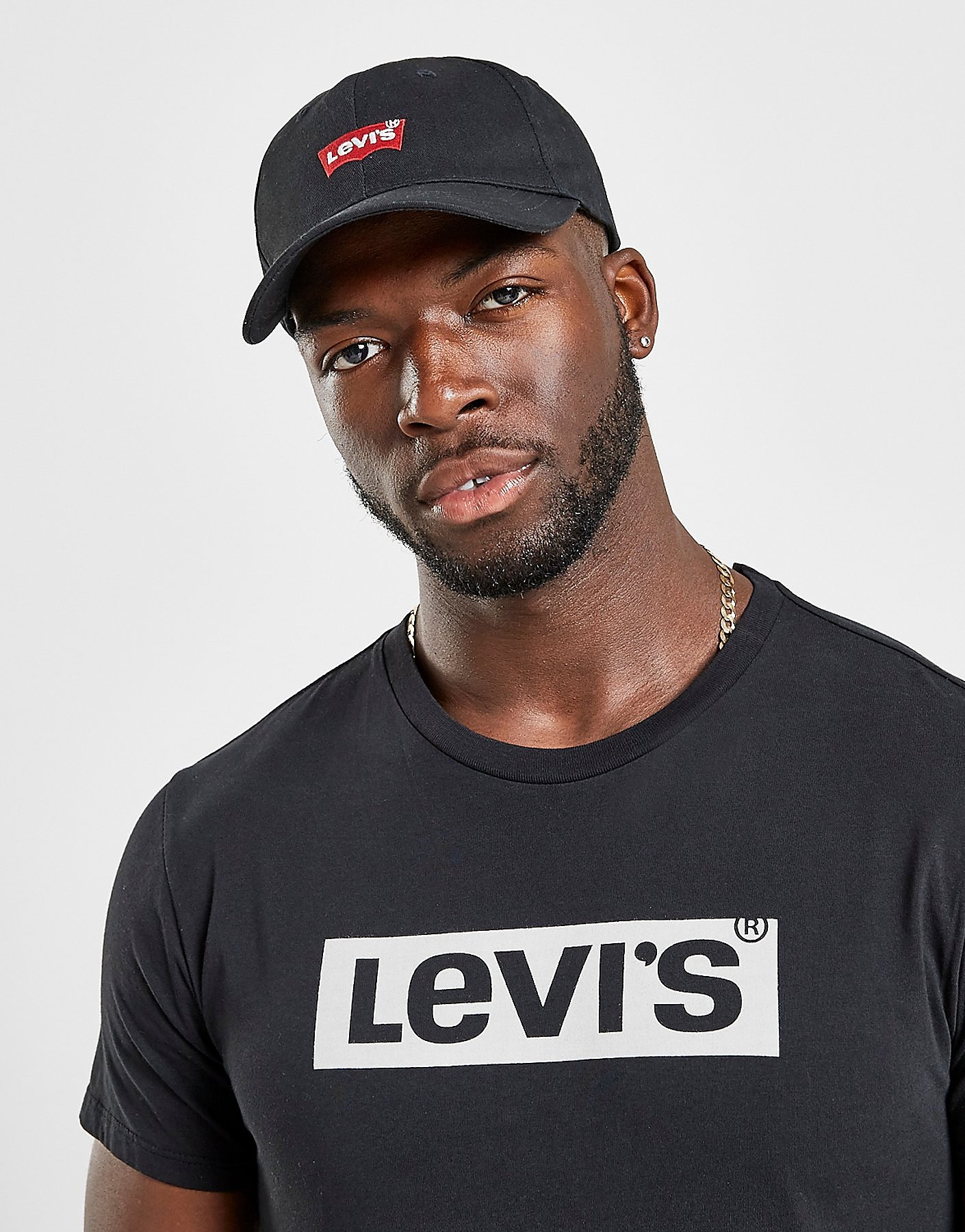 

Levis Batwing Cap - Black/Red - Mens, Black/Red