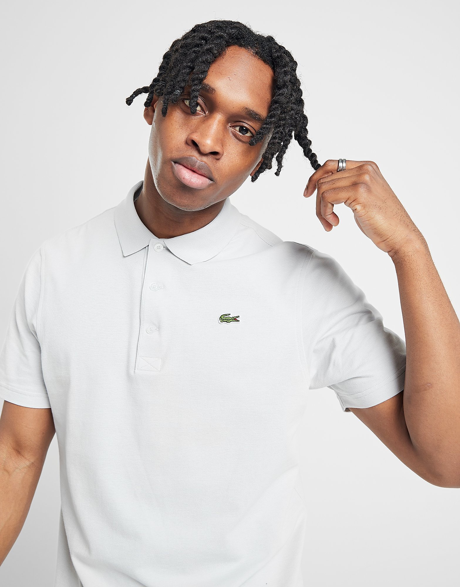 

Lacoste Alligator Short Sleeve Polo Shirt - Only at JD - Grey - Mens, Grey
