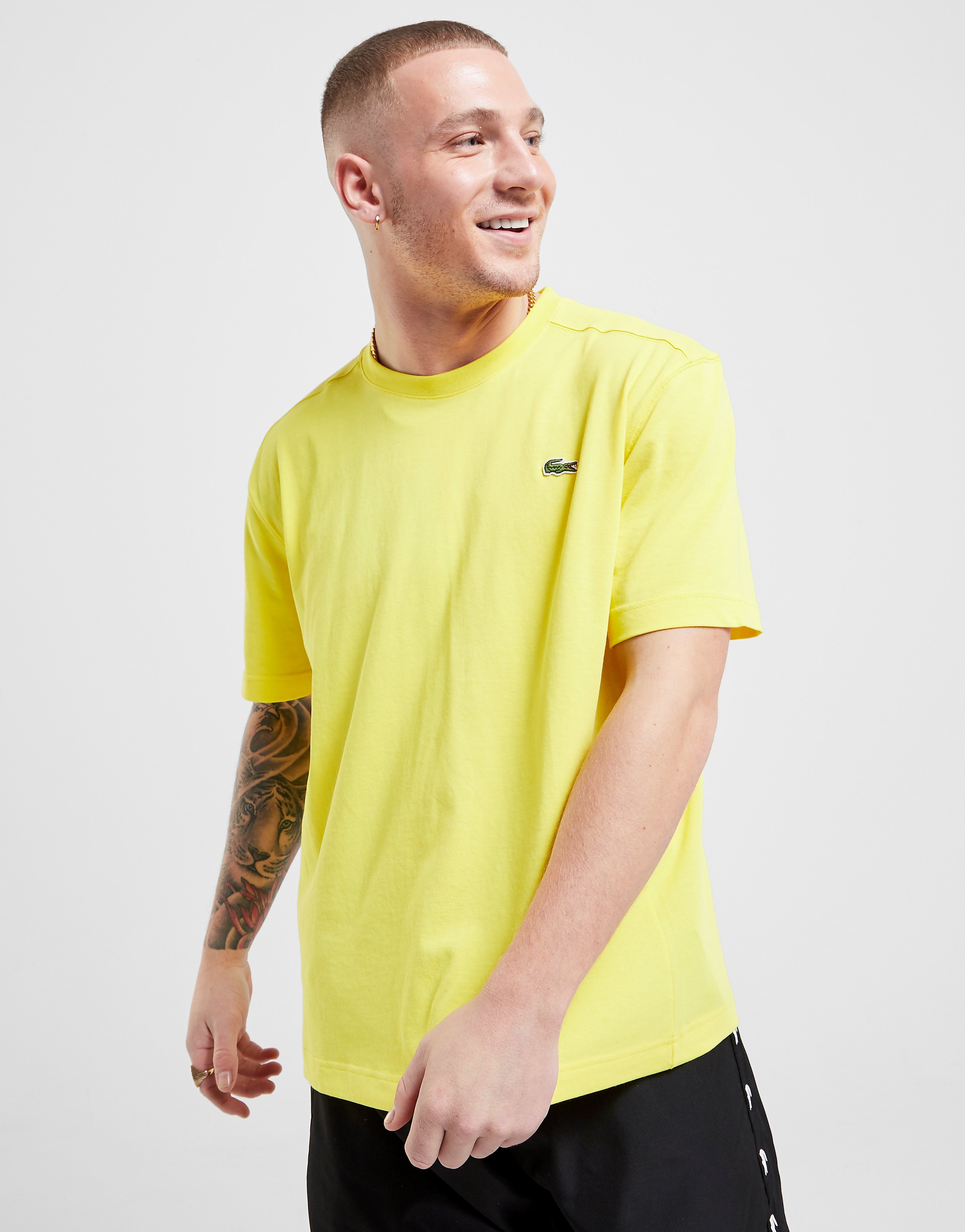 

Lacoste Croc Logo T-Shirt - Yellow - Mens, Yellow