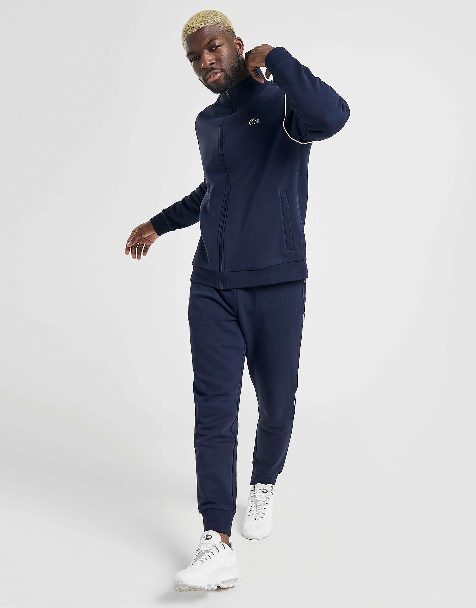 

Lacoste Taping Fleece Tracksuit - Blue - Mens, Blue
