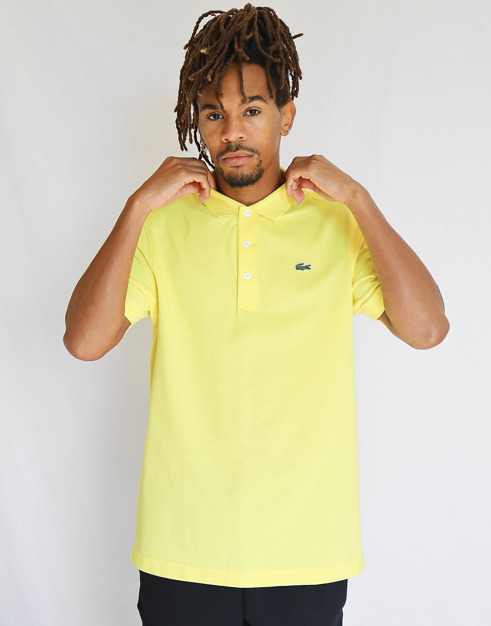 Lacoste Polo Manches Courtes Alligator Homme - Jaune, Jaune