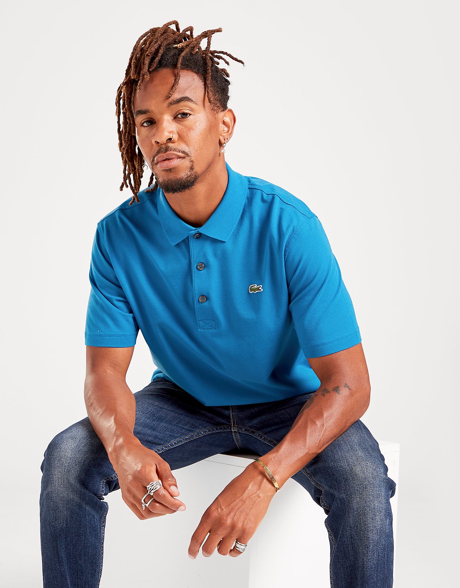 

Lacoste Alligator Polo Shirt - Blue - Mens, Blue