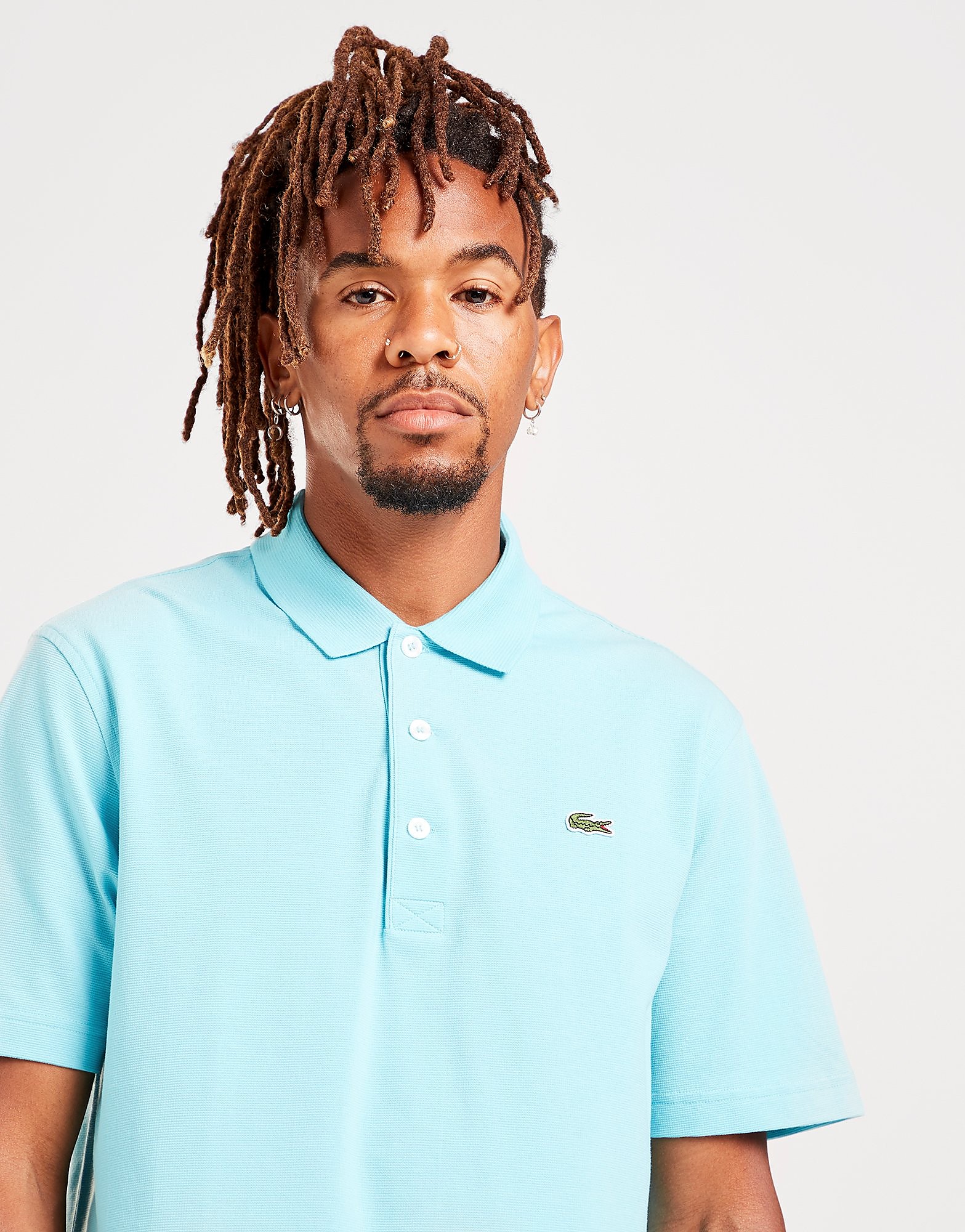 Lacoste Alligator Short Sleeve Polo, Celeste