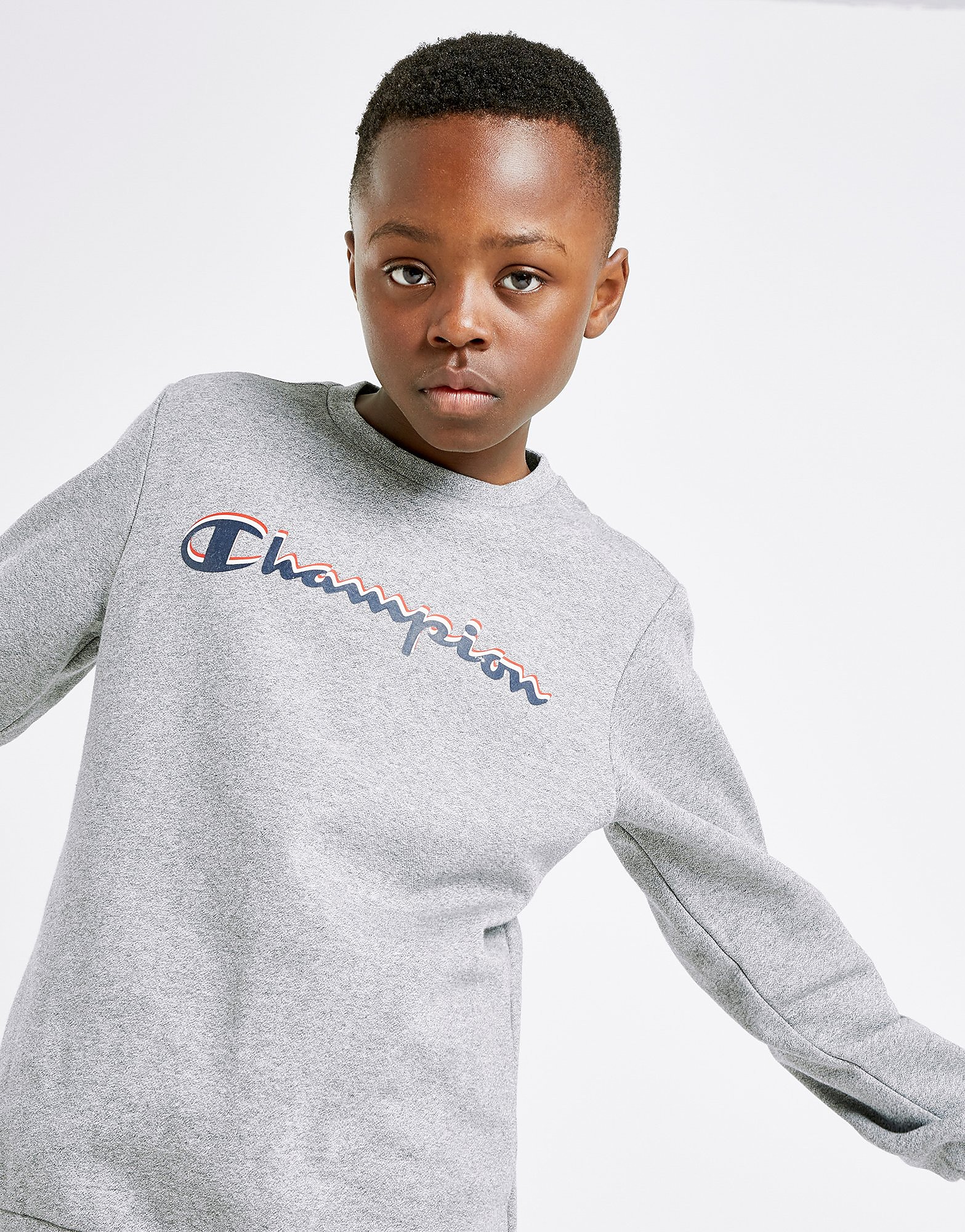 

Champion Fleece Crew Sweatshirt Junior - Only at JD - Grey - Kids, Grey