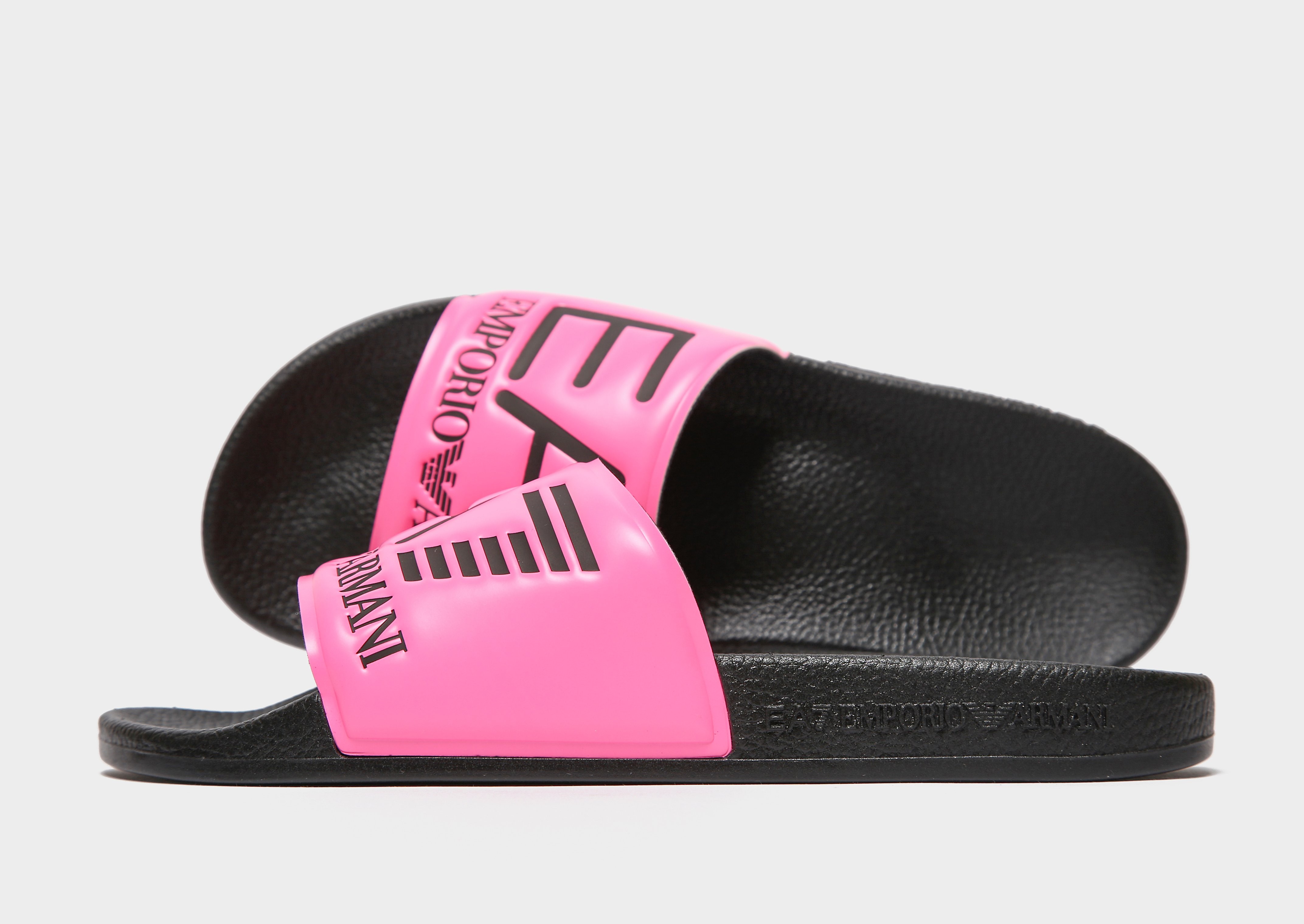 

Emporio Armani EA7 Seaworld Slides Women's - Pink/Black, Pink/Black