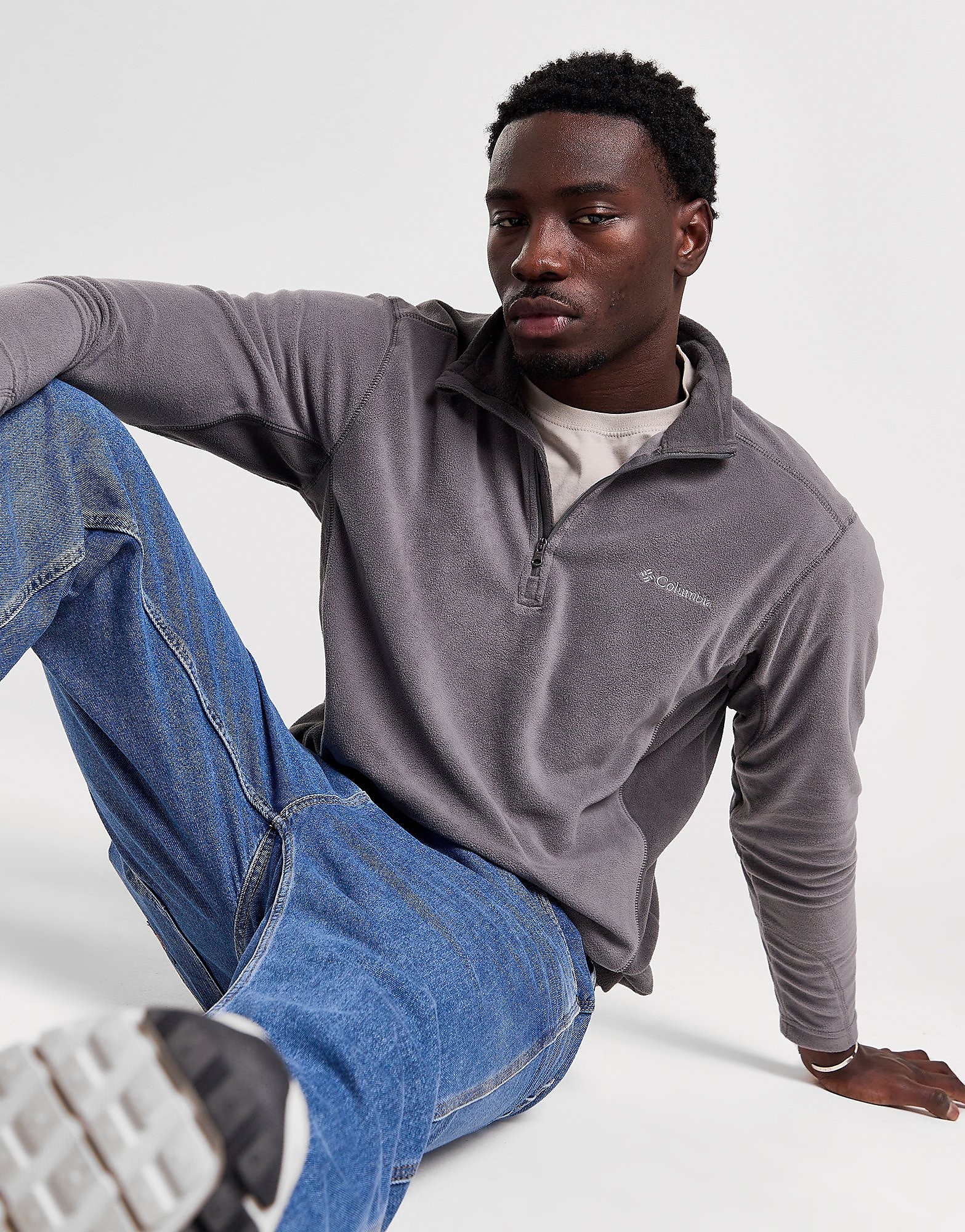 

Columbia Klamath 1/4 Zip Fleece - Grey - Mens, Grey