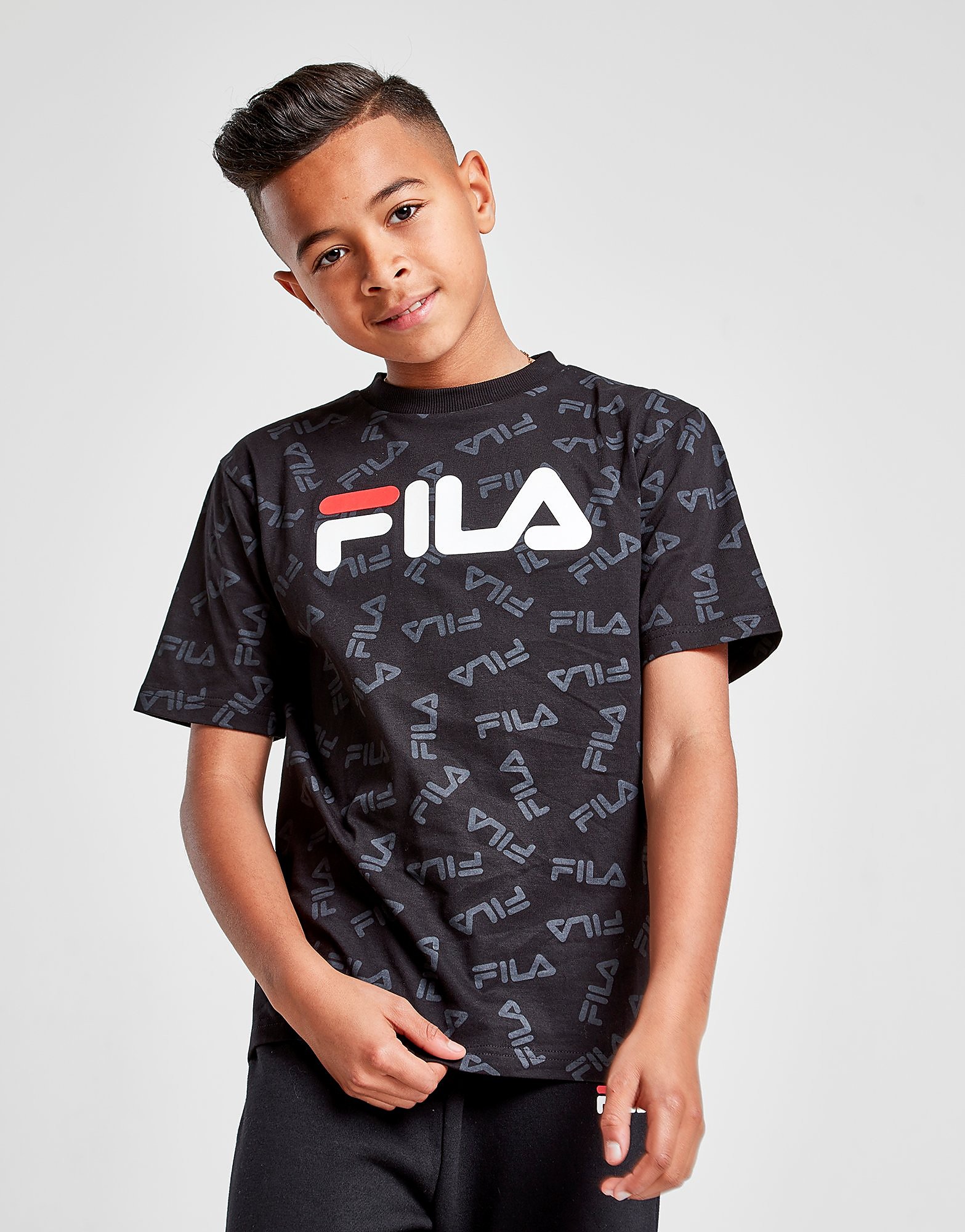 

Fila Lee All Over Print T-Shirt Junior - Only at JD - Black - Kids, Black