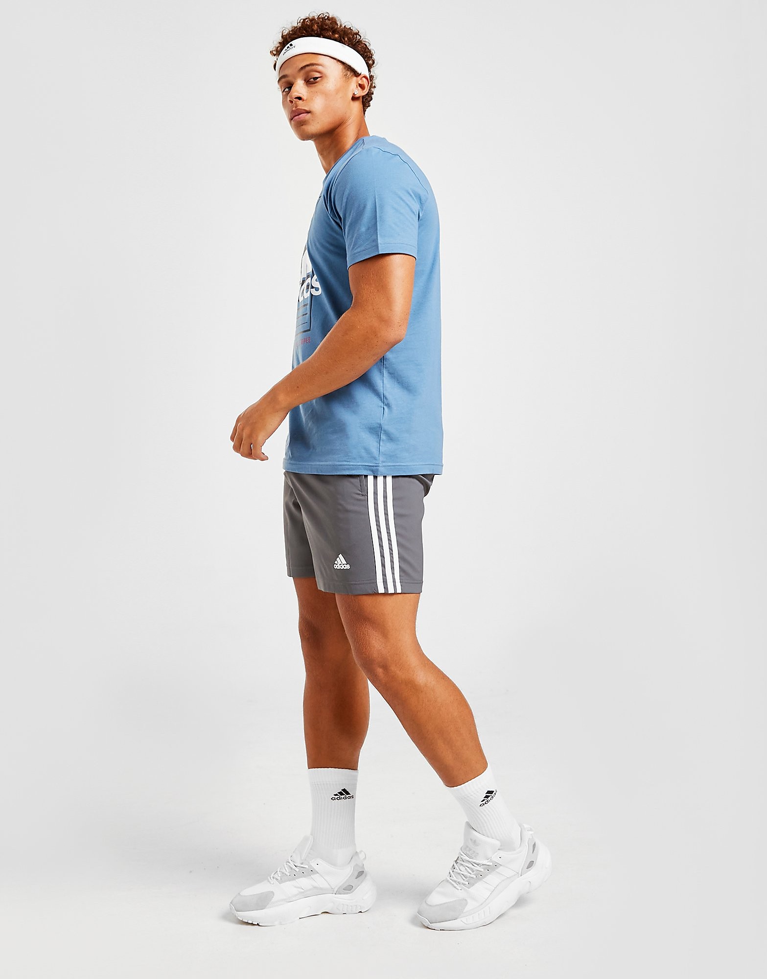 

adidas Match Woven Football Shorts - Only at JD - Grey/White - Mens, Grey/White