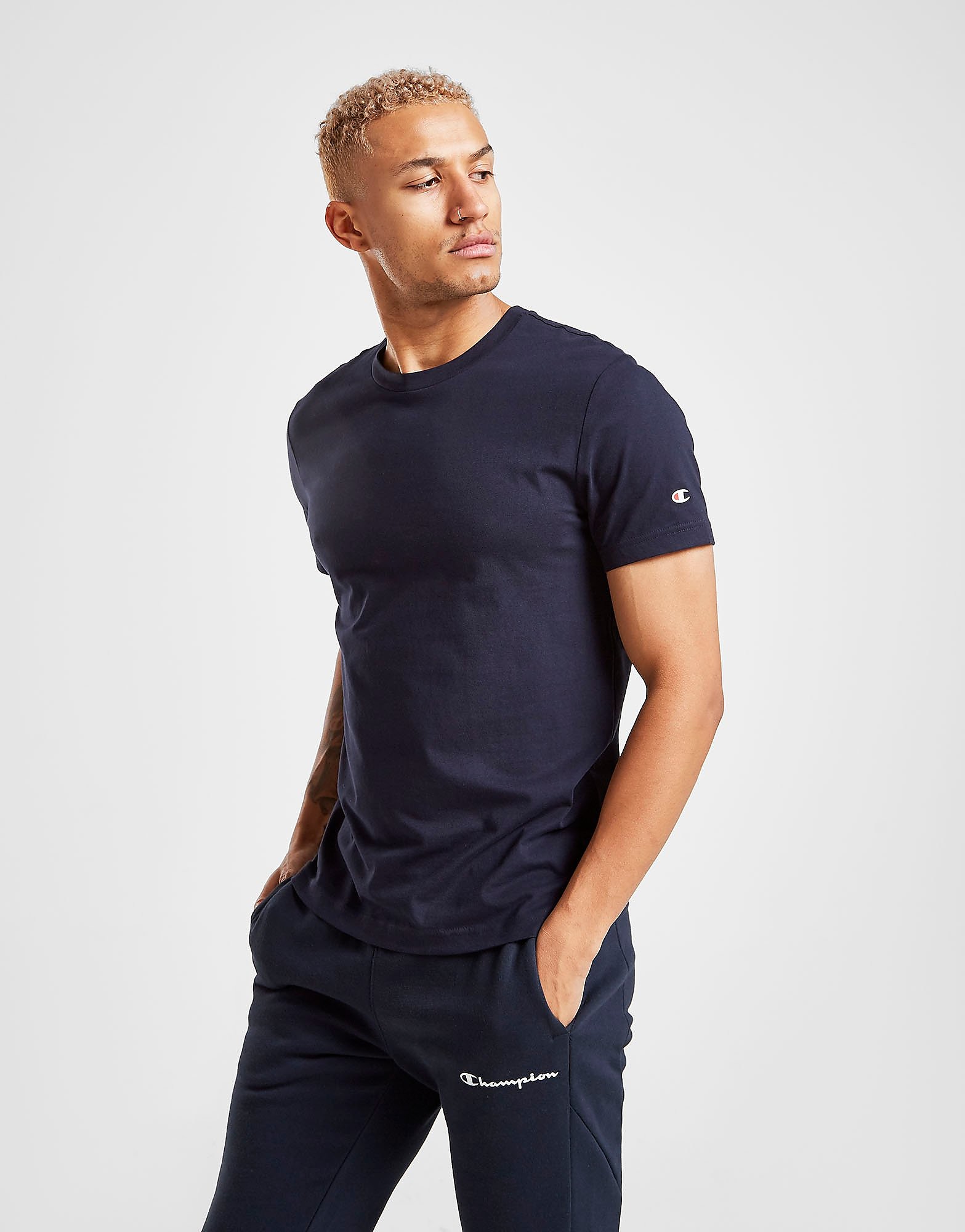 

Champion Badge T-Shirt - Navy - Mens, Navy