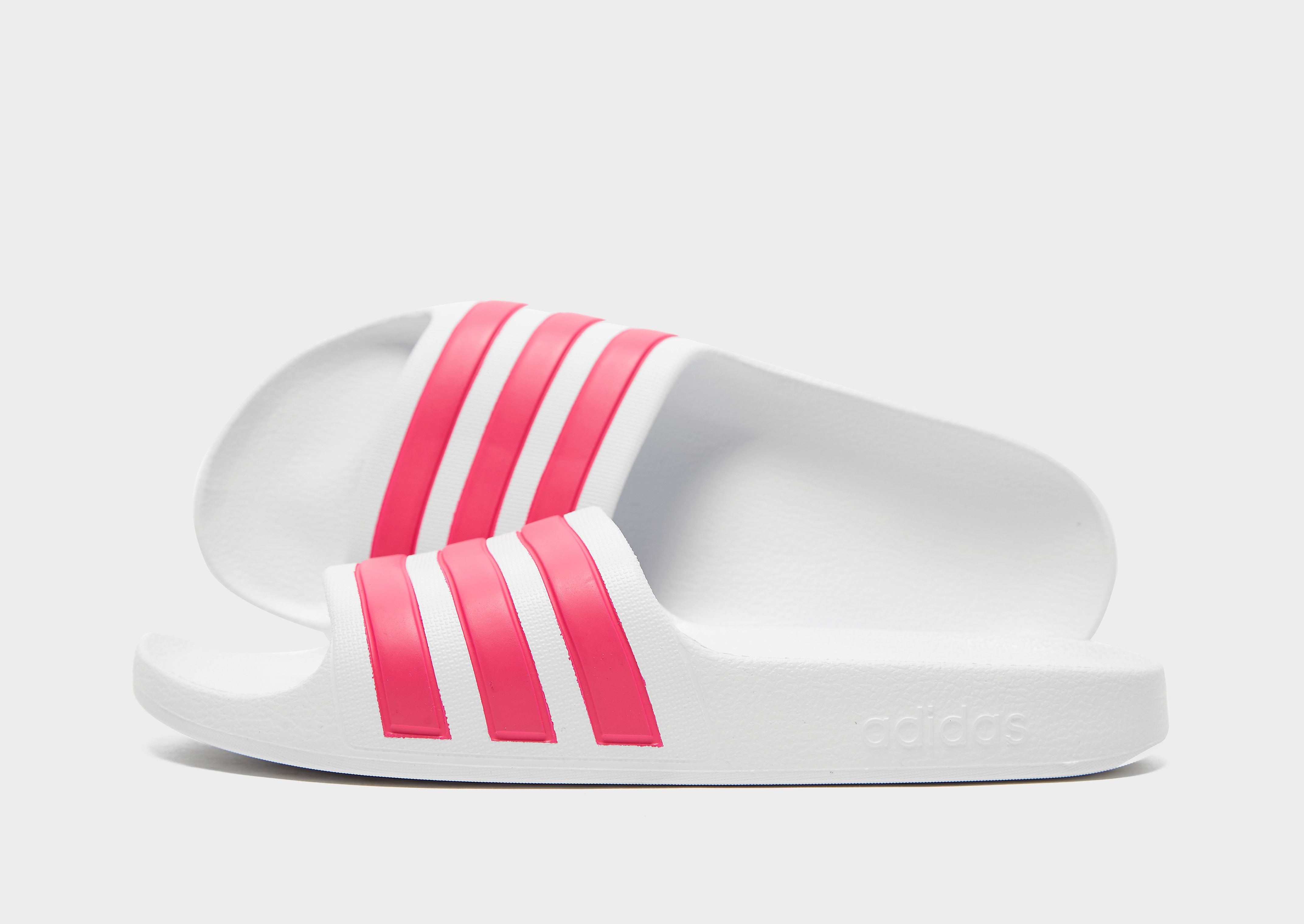 

adidas Adilette Aqua Slides Junior - WHITE - Kids, WHITE