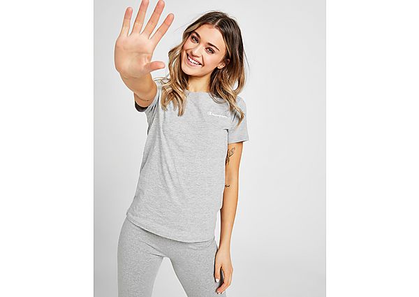 Champion T-shirt Small Script Logo Femme - Grey, Grey
